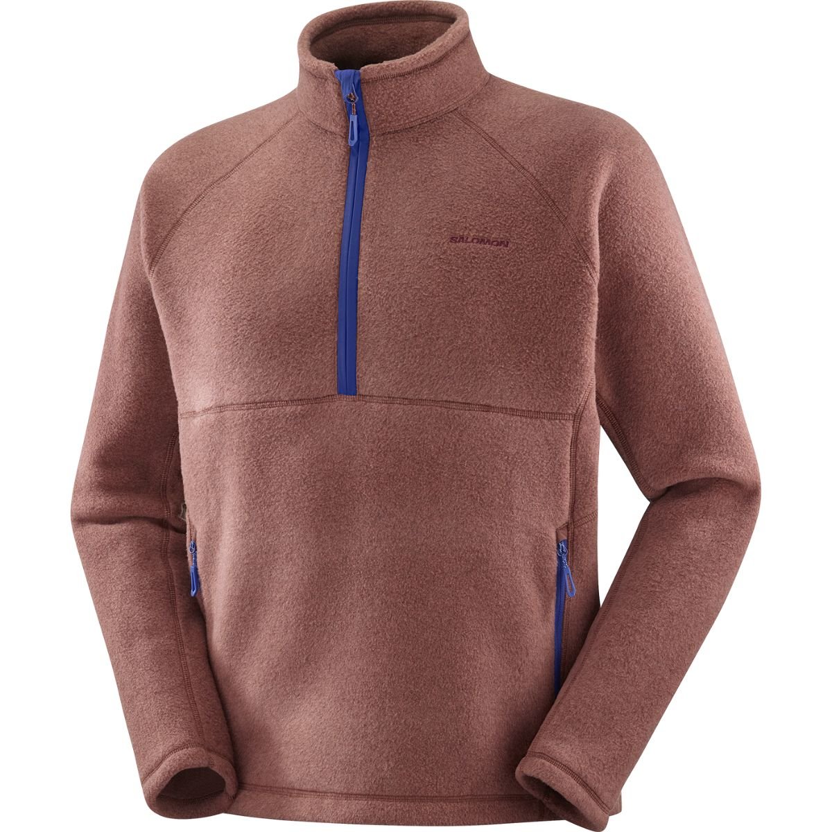 Mikina Salomon Chroma Fleece HZ M - hnědá