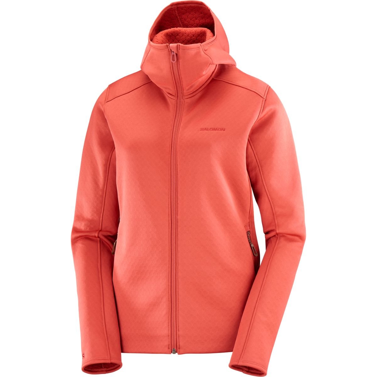 Mikina Salomon Essential Midfleece FZ HD W - oranžová