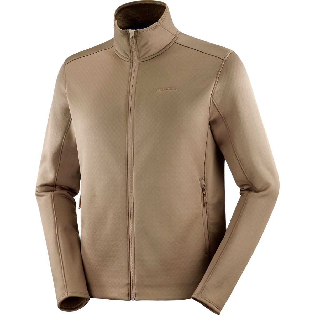 Mikina Salomon Essential Midfleece FZ M - hnědá