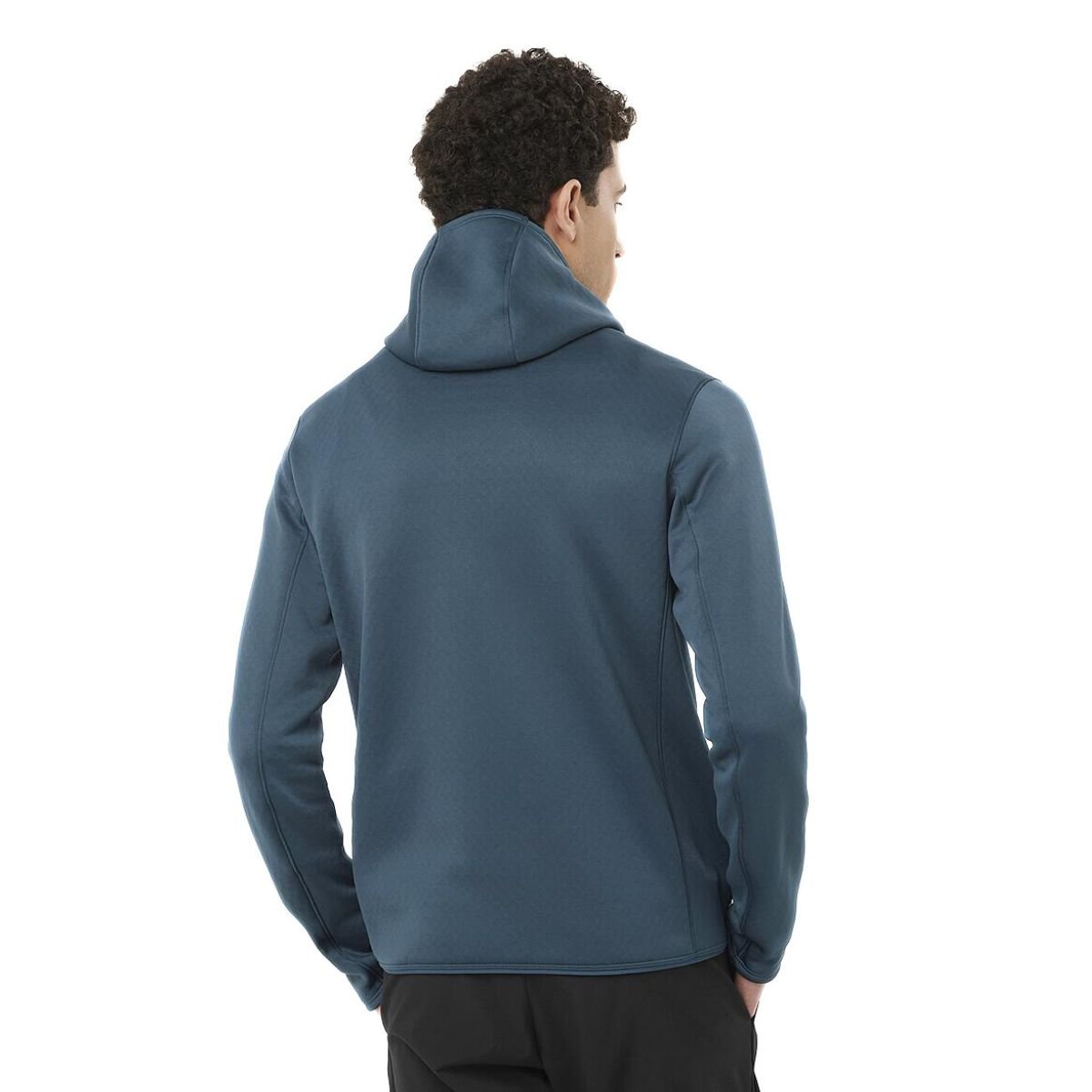 Mikina Salomon Essential Midfleece FZ HD M - modrá