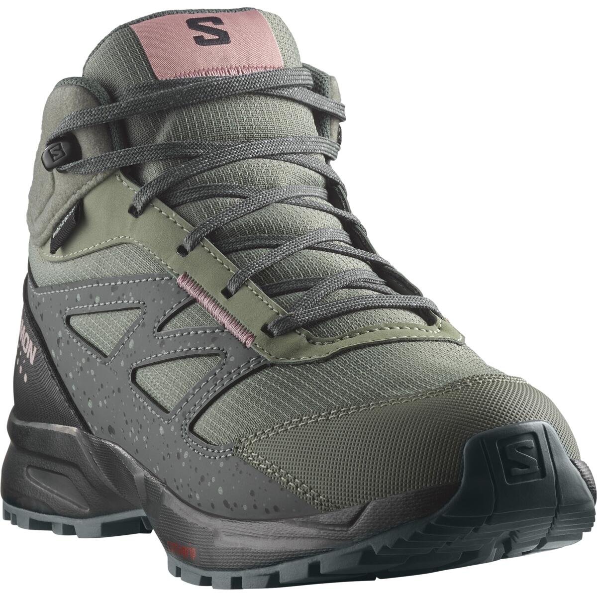 Взуття Salomon Outway Mid CSWP J - зелений