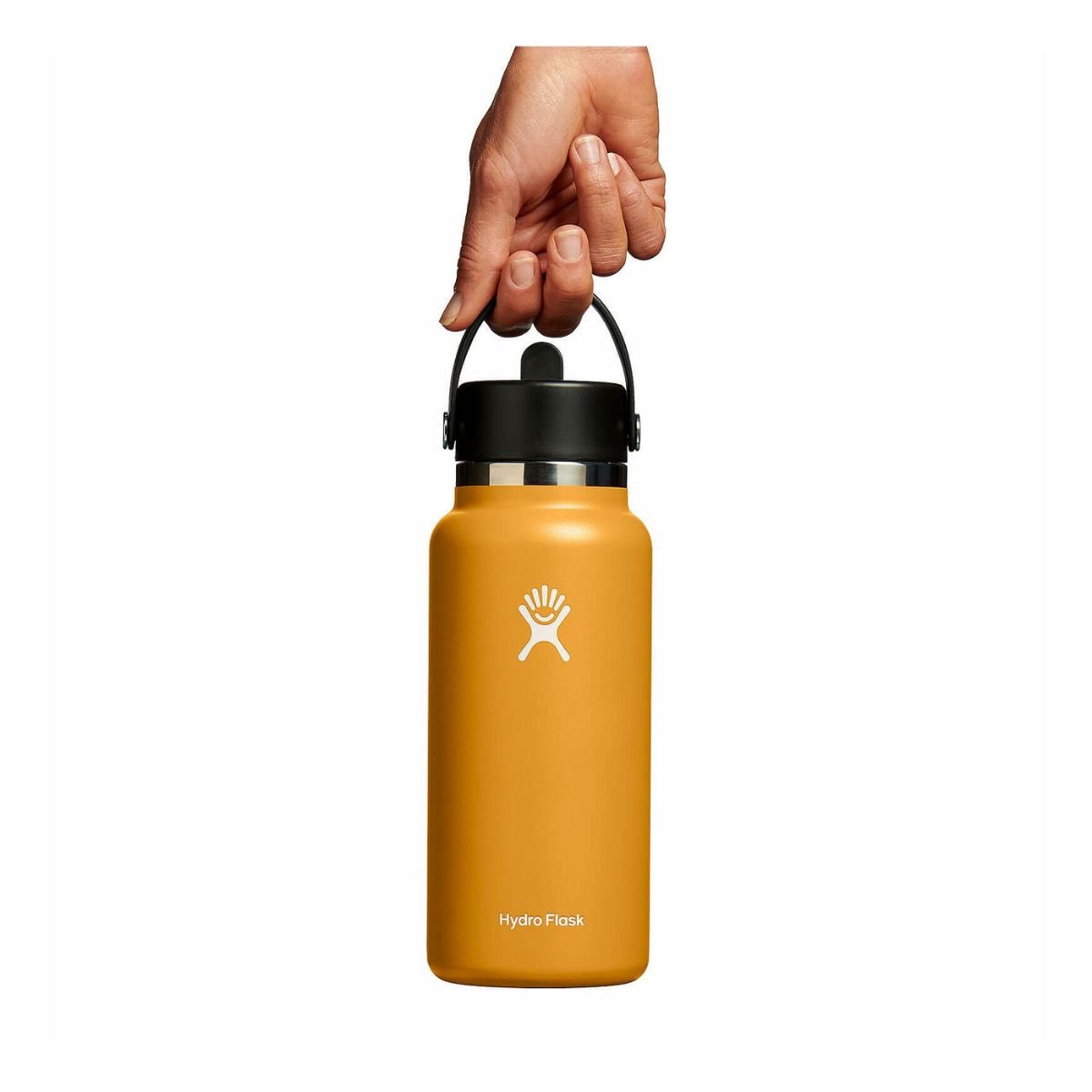 Láhev Hydro Flask 32 oz Wide Mouth with Flex Straw Cap - oranžová