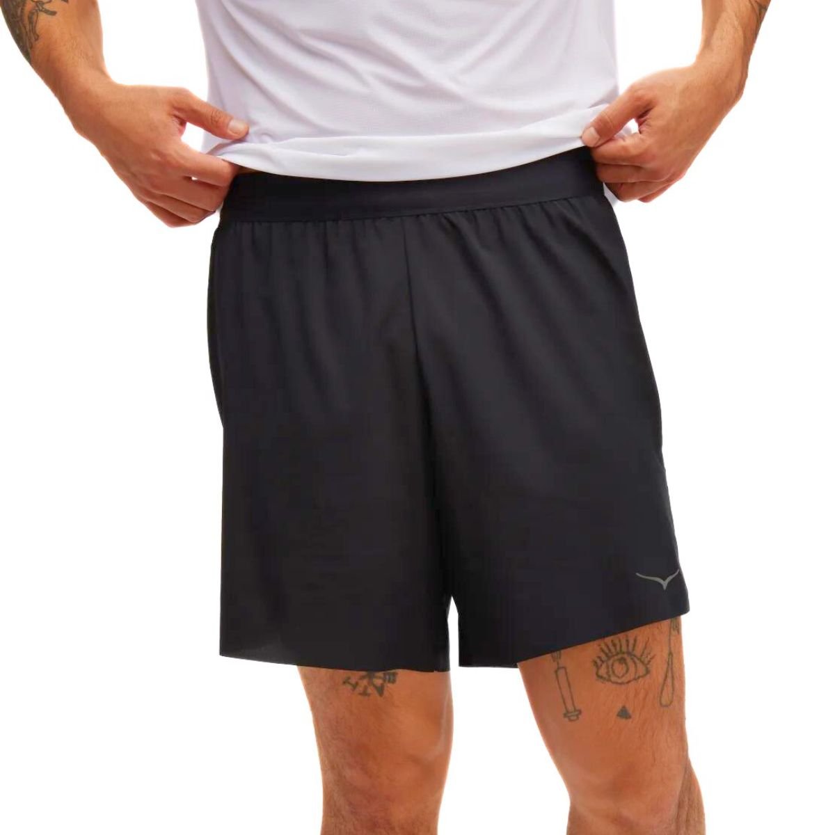 Kraťasy Hoka Glide 7'' Short with Brief - černá