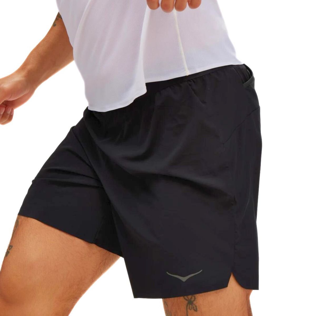 Kraťasy Hoka Glide 7'' Short with Brief - černá