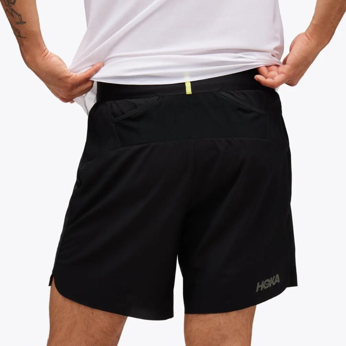 Kraťasy Hoka Glide 7'' Short with Brief - černá