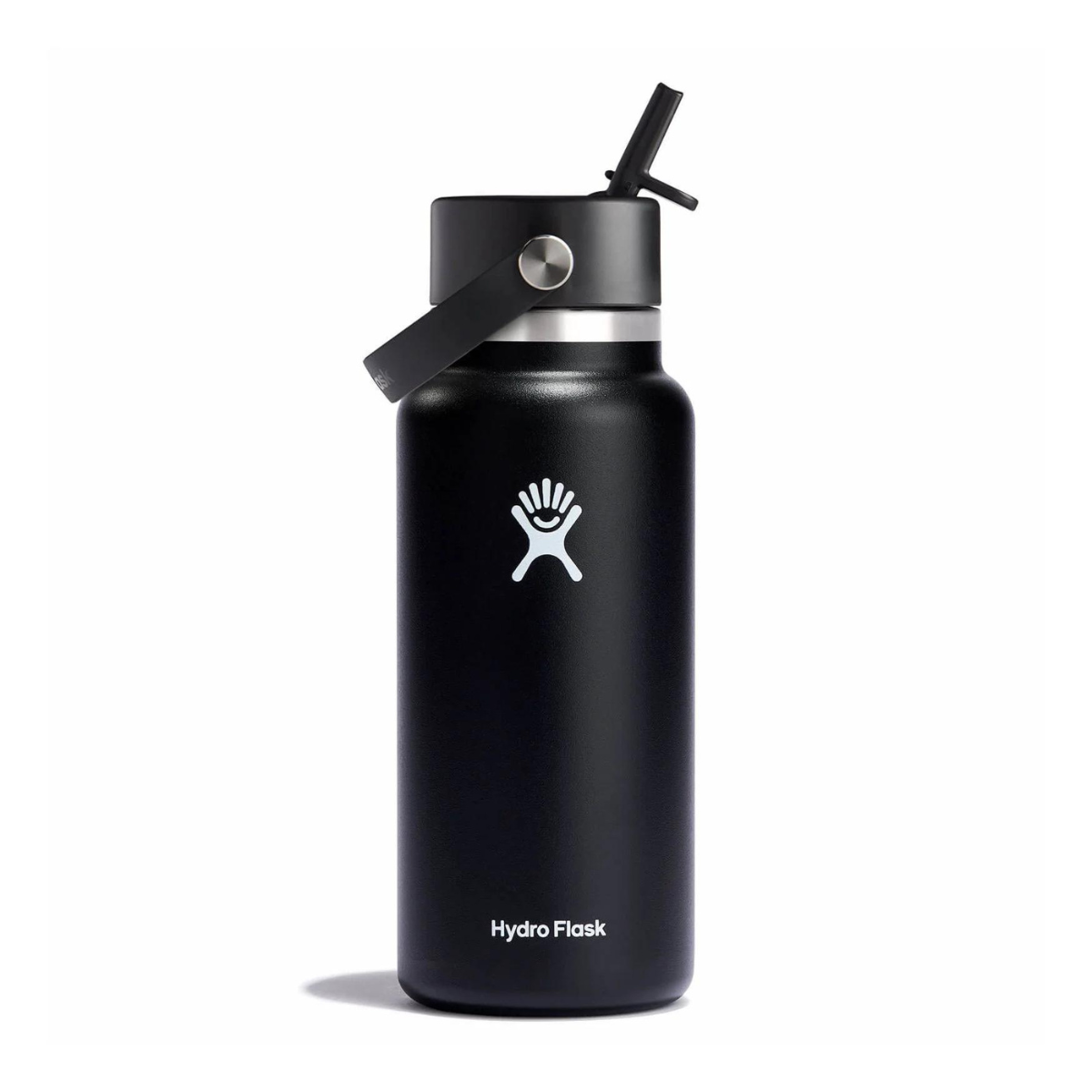 Láhev Hydro Flask 32 oz Wide Mouth with Flex Straw Cap - černá