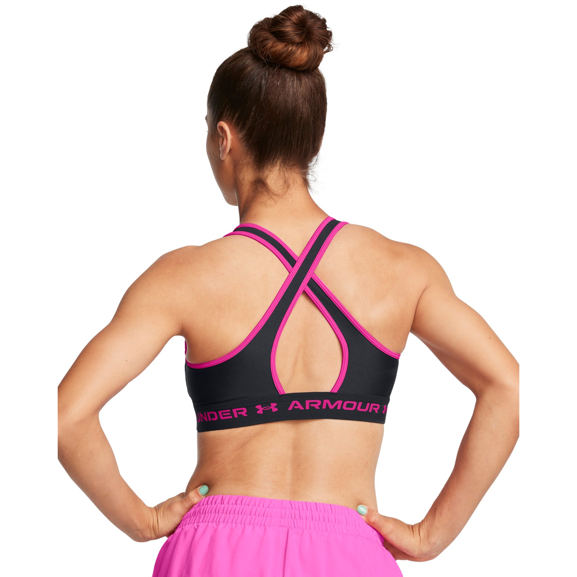 Podprsenka Under Armour Crossback Mid Bra W - černá