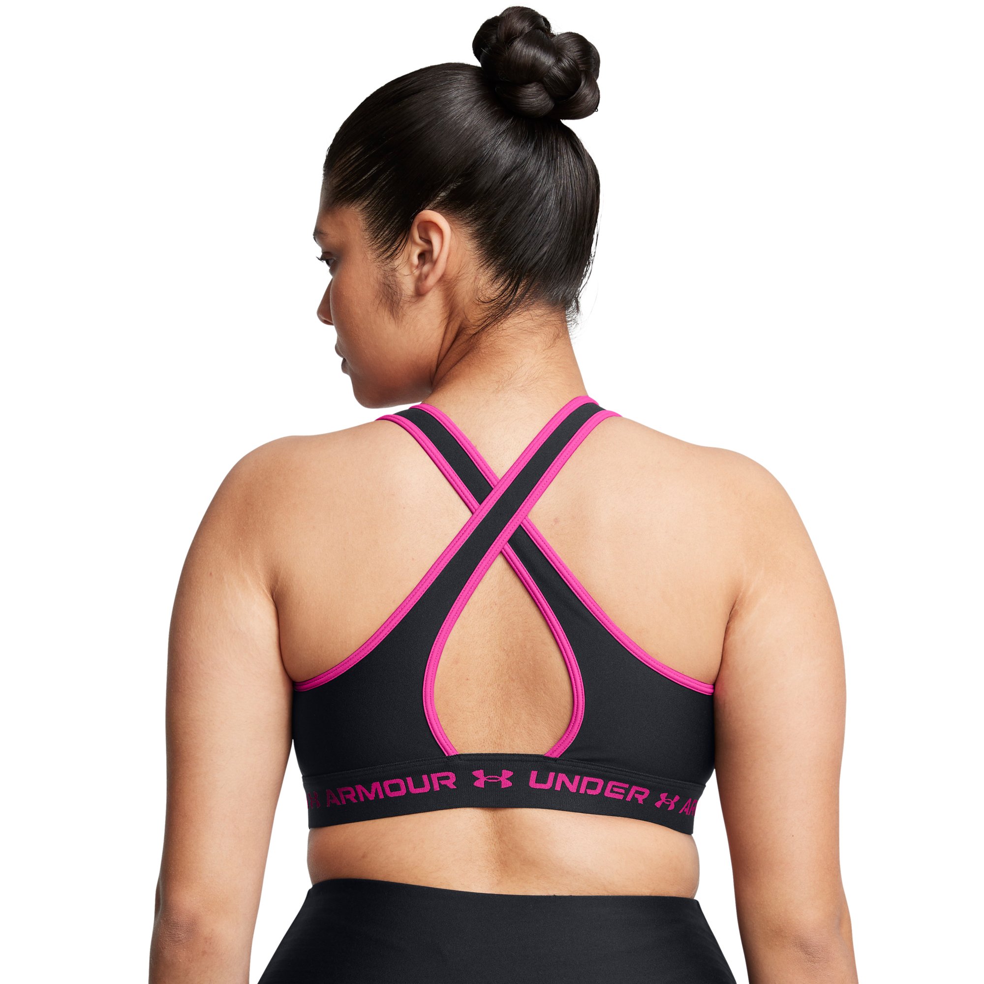 Podprsenka Under Armour Crossback Mid Bra W - čierna