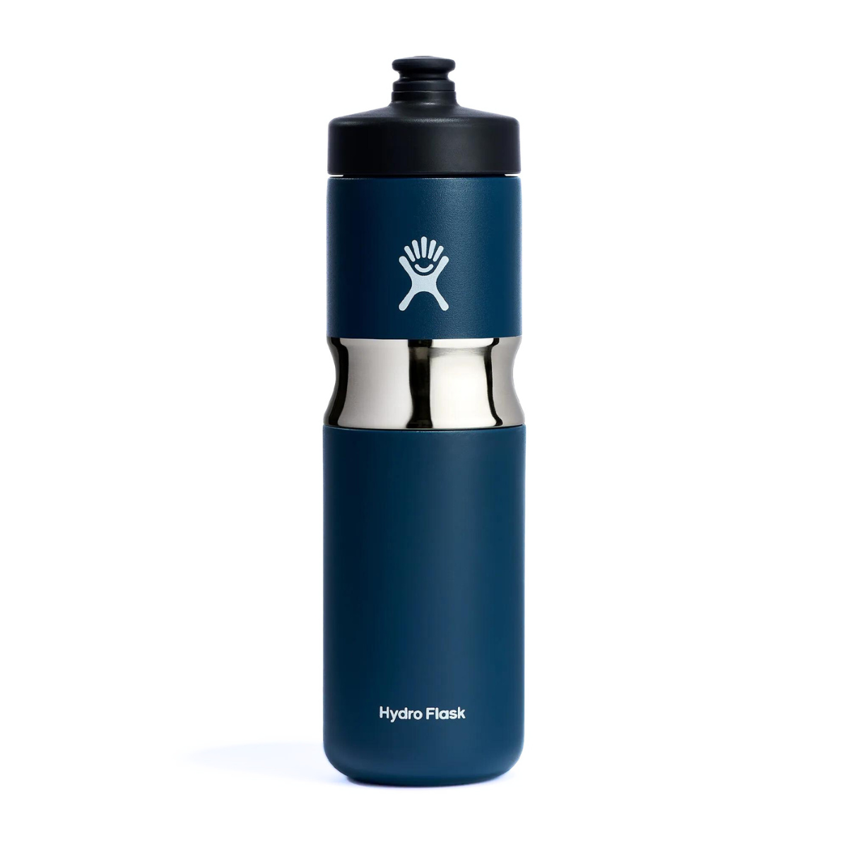 Športová fľaša Hydro Flask so širokým hrdlom s objemom 20 oz - modrá