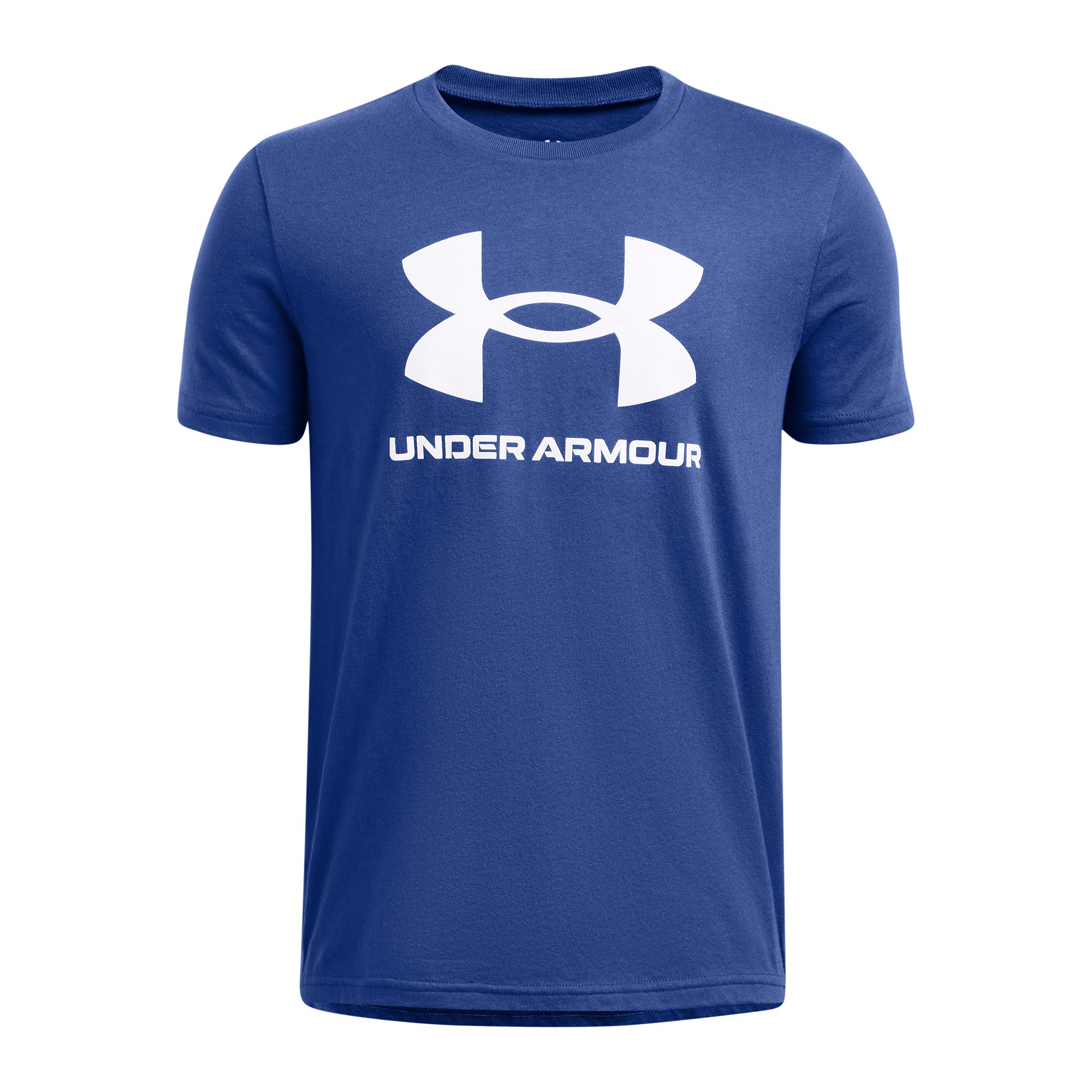 Tričko Under Armour Sportstyle Logo SS J - modrá