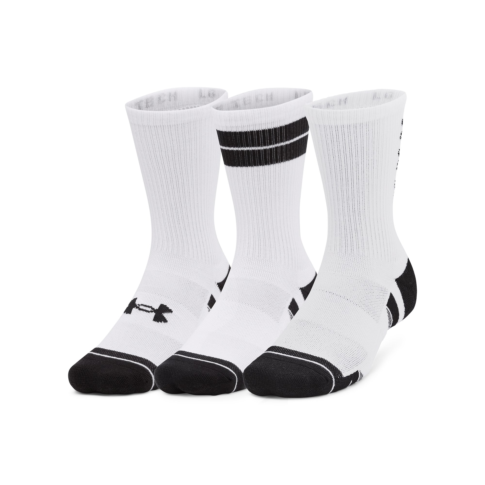 Ponožky Under Armour Perf Tech Nov 3pk Crew - bílá