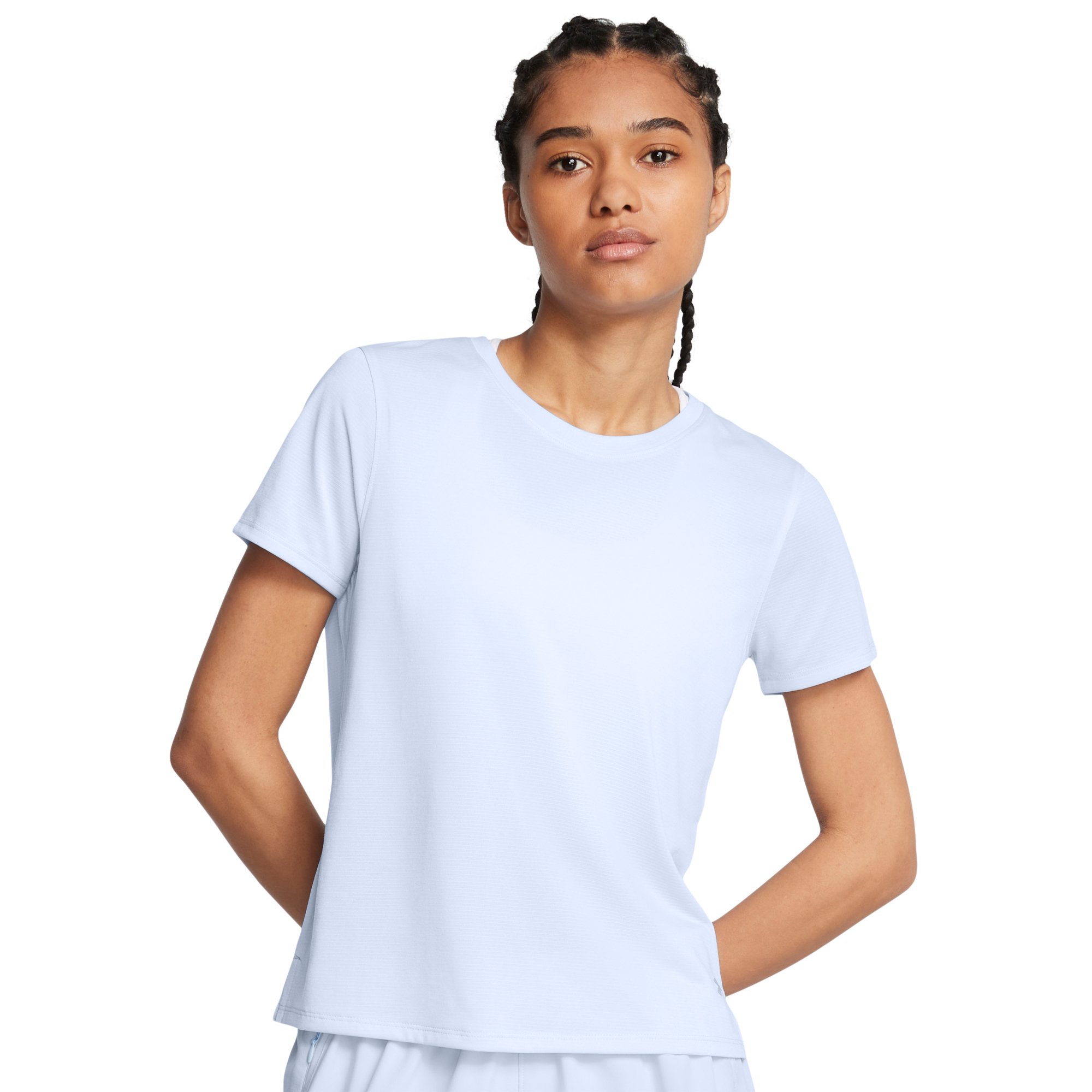 Tričko Under Armour Launch Shortsleeve W - modrá