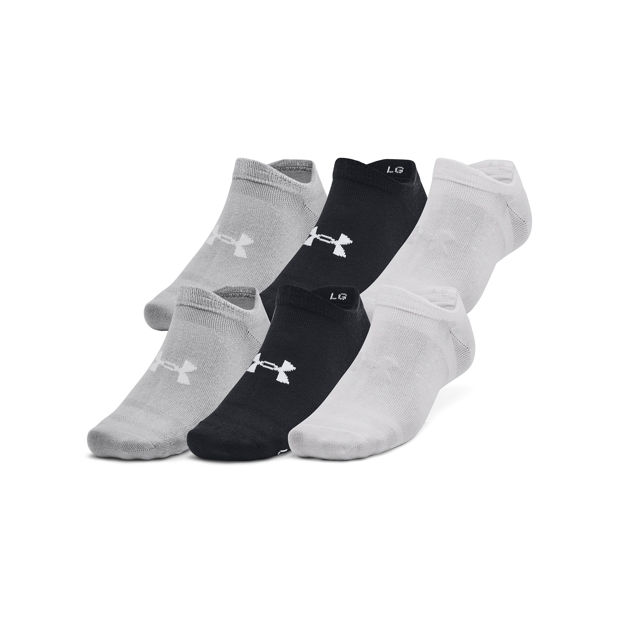 Ponožky Under Armour Essential No Show 6ks - čierna/šedá