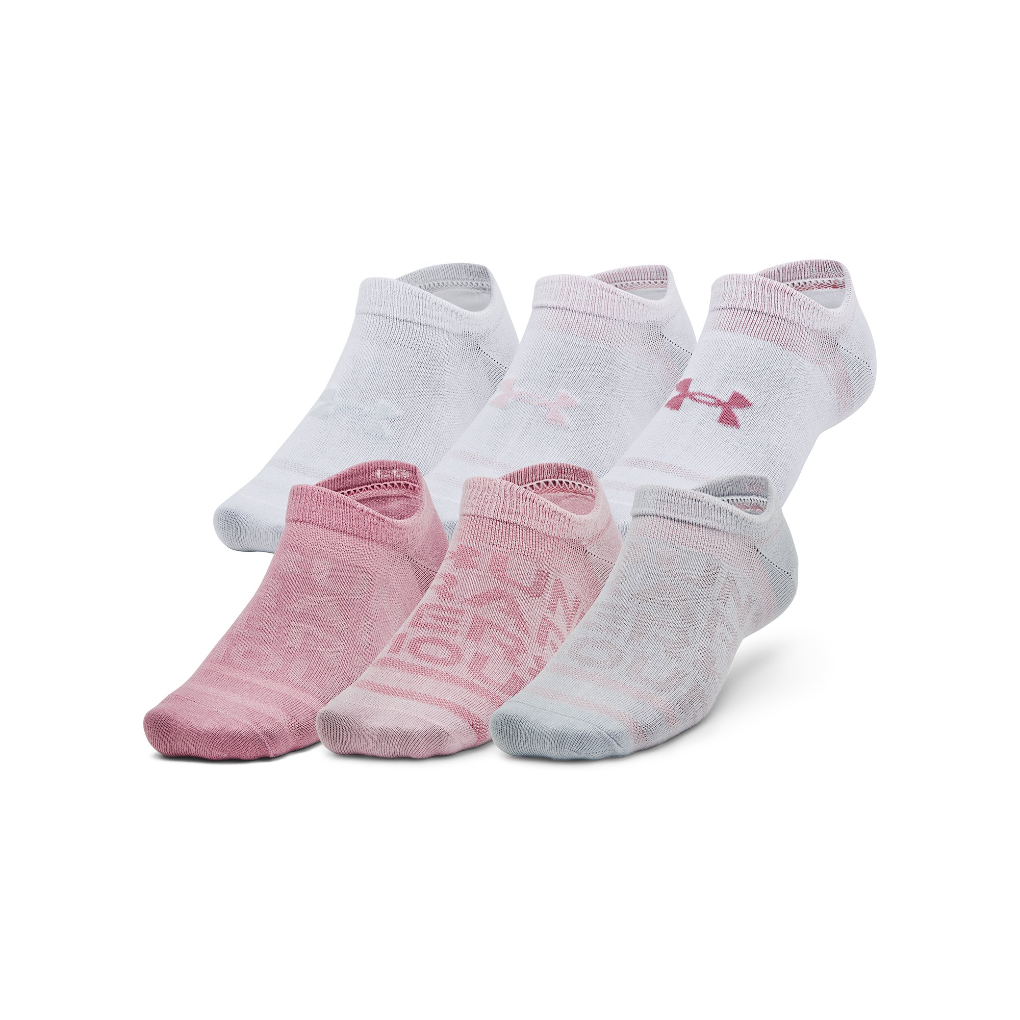 Ponožky Under Armour Essential No Show 6pk - růžová