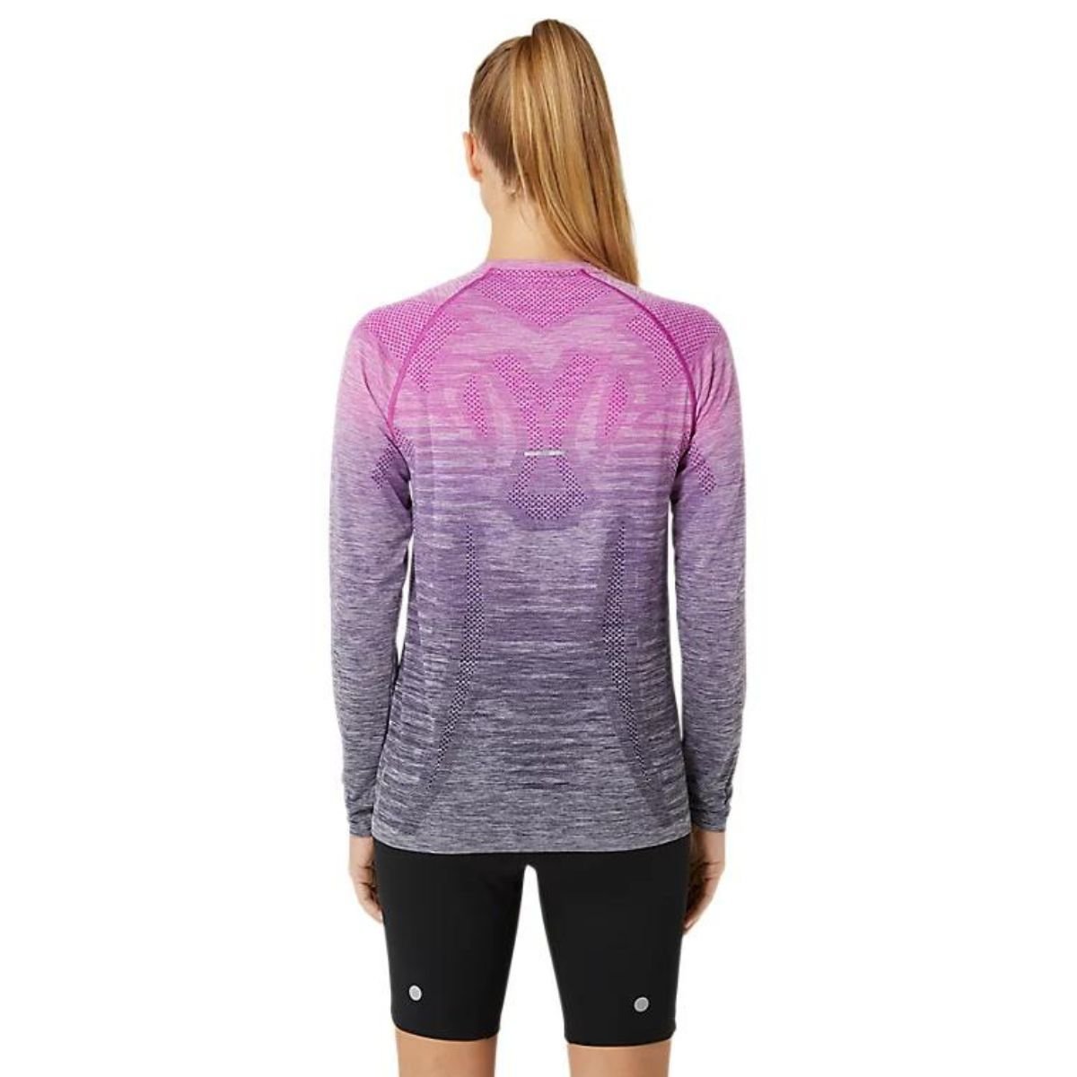 Tričko Asics Seamless LS Top W - šedá/růžová