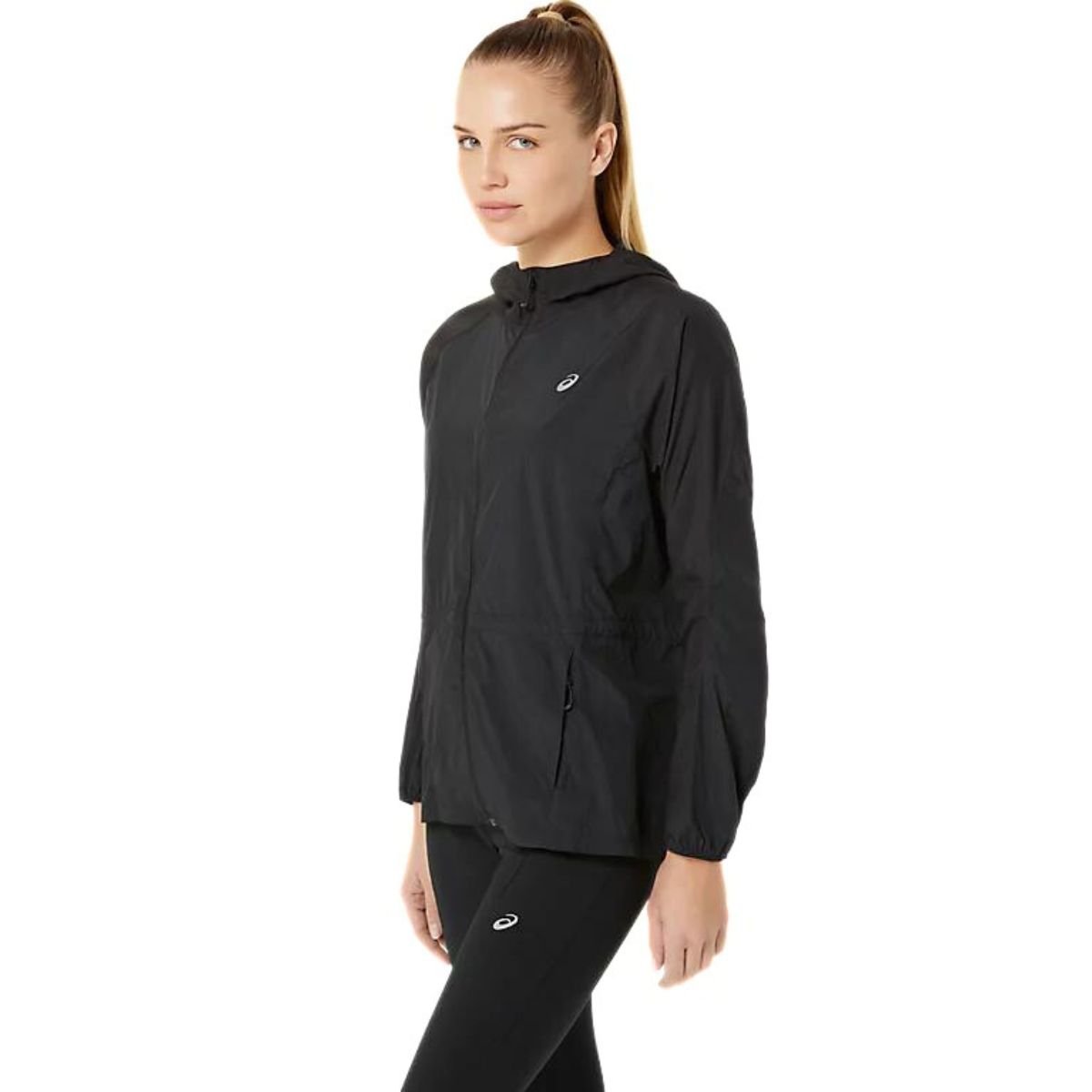 Bunda Asics Road Packable Jacket W - čierna