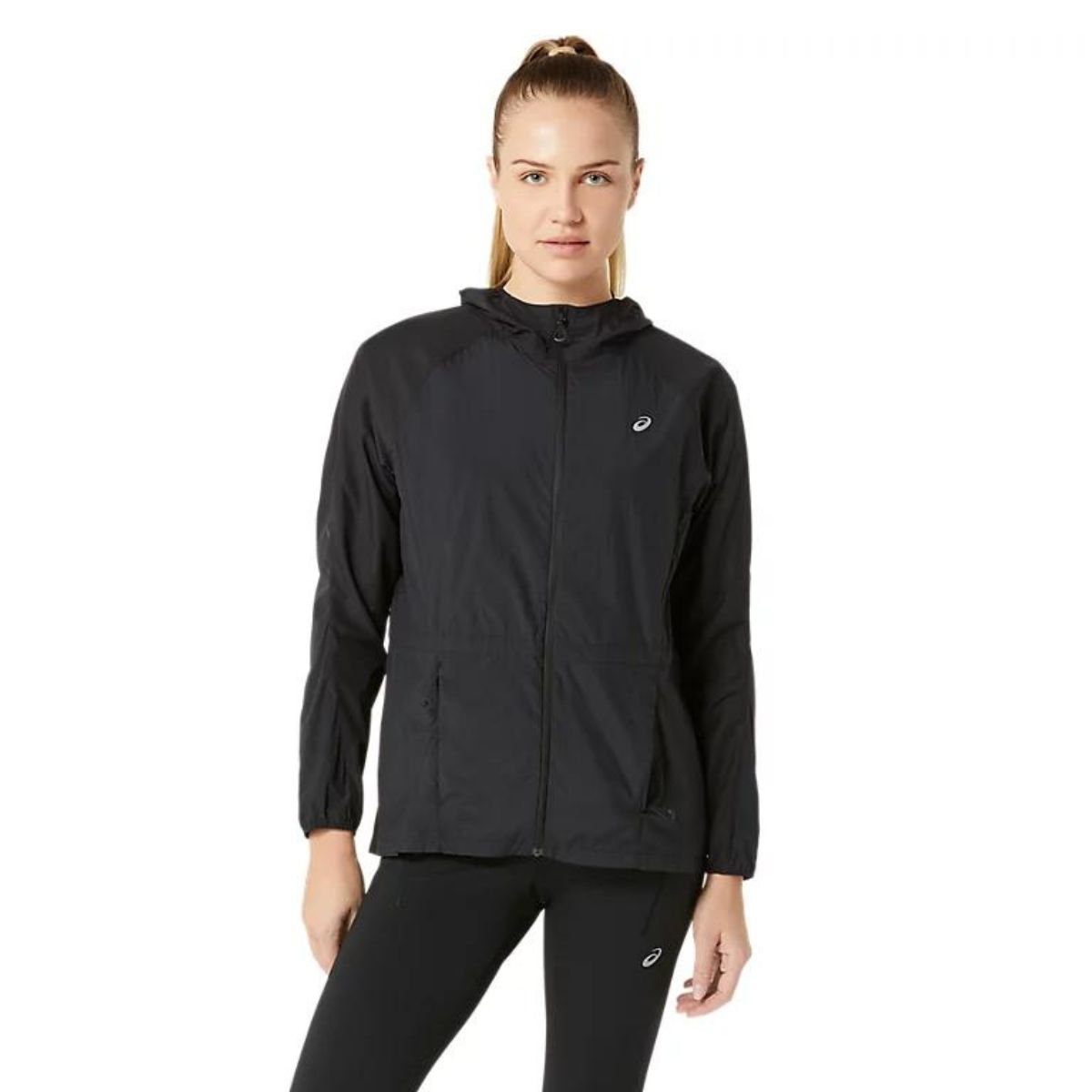 Bunda Asics Road Packable Jacket W - čierna