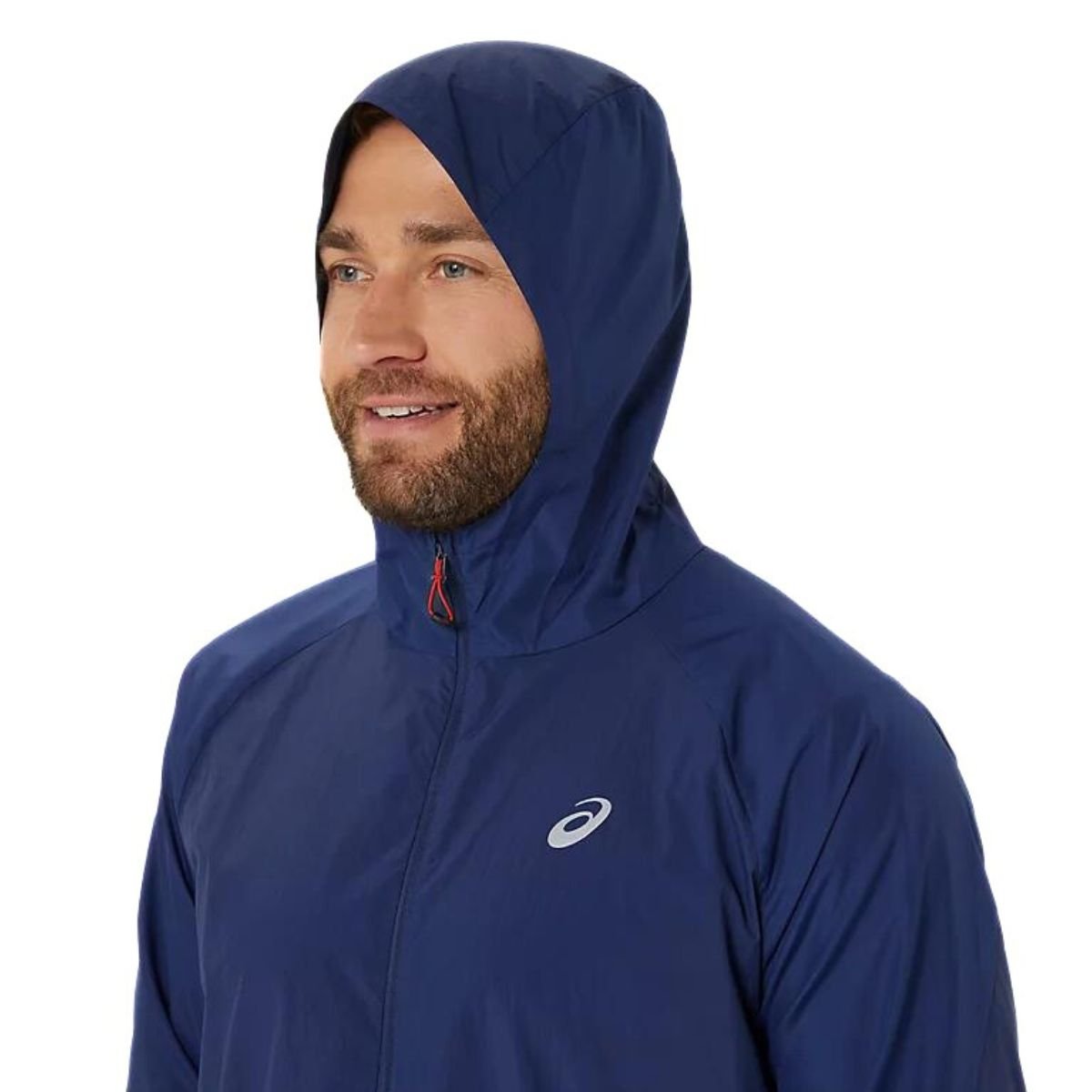 Bunda Asics Road Packable Jacket M - modrá