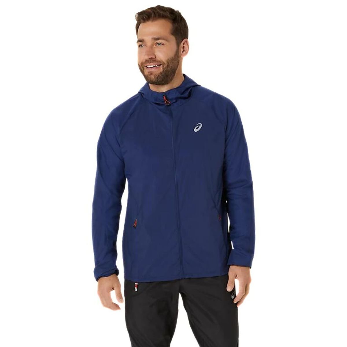 Bunda Asics Road Packable Jacket M - modrá