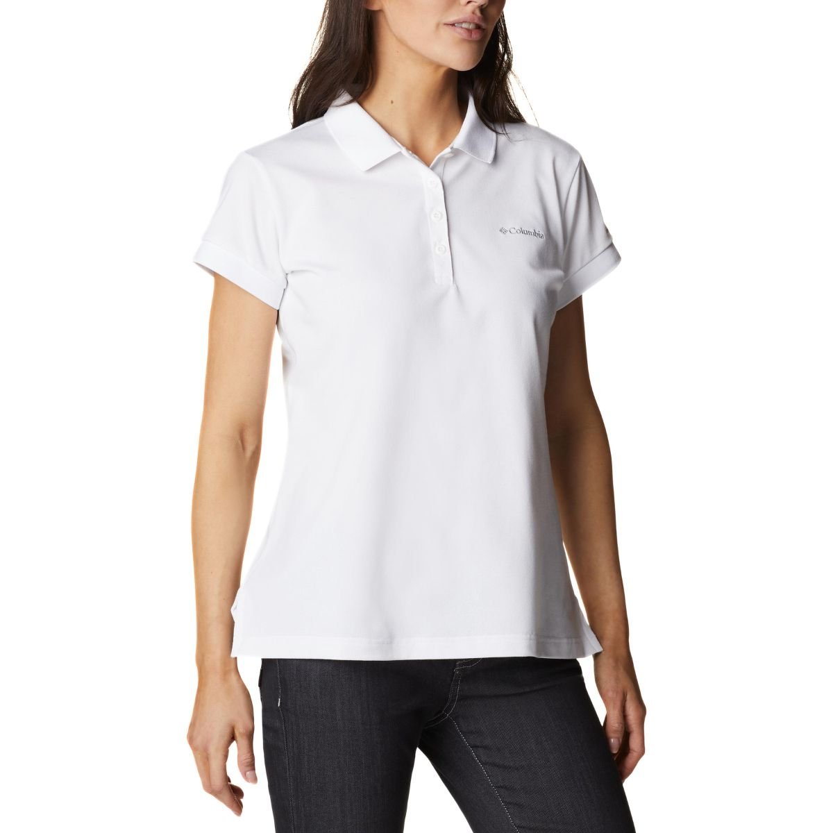 Tričko Columbia Lakeside Trail™ Solid Pique Polo W - biela