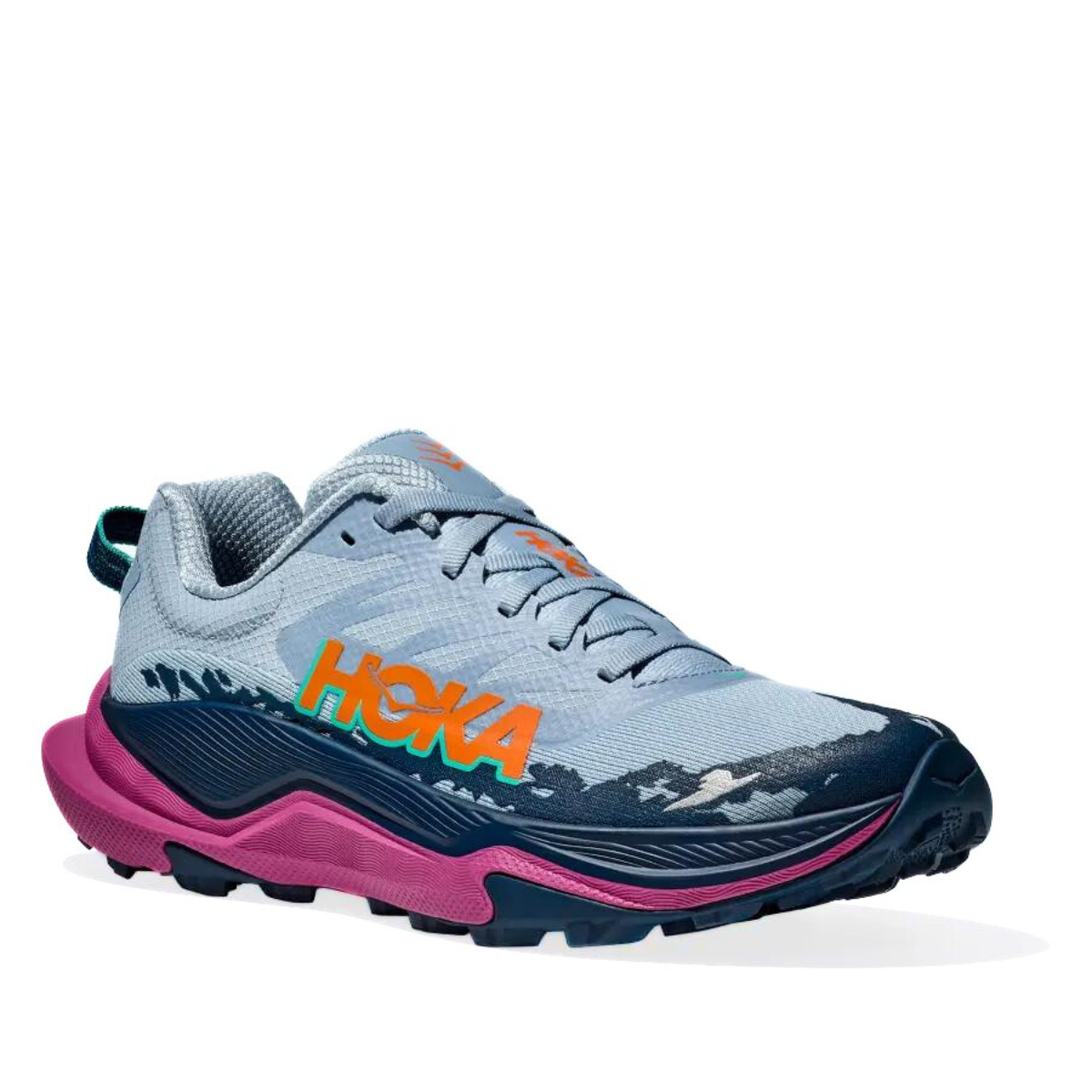 Obuv Hoka Torrent 4 W - modrá/růžová