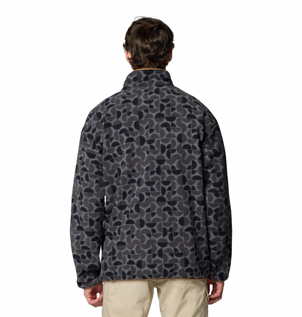 Кофта Columbia Helvetia™ II Printed Half Snap Fleece M - сірий/чорний