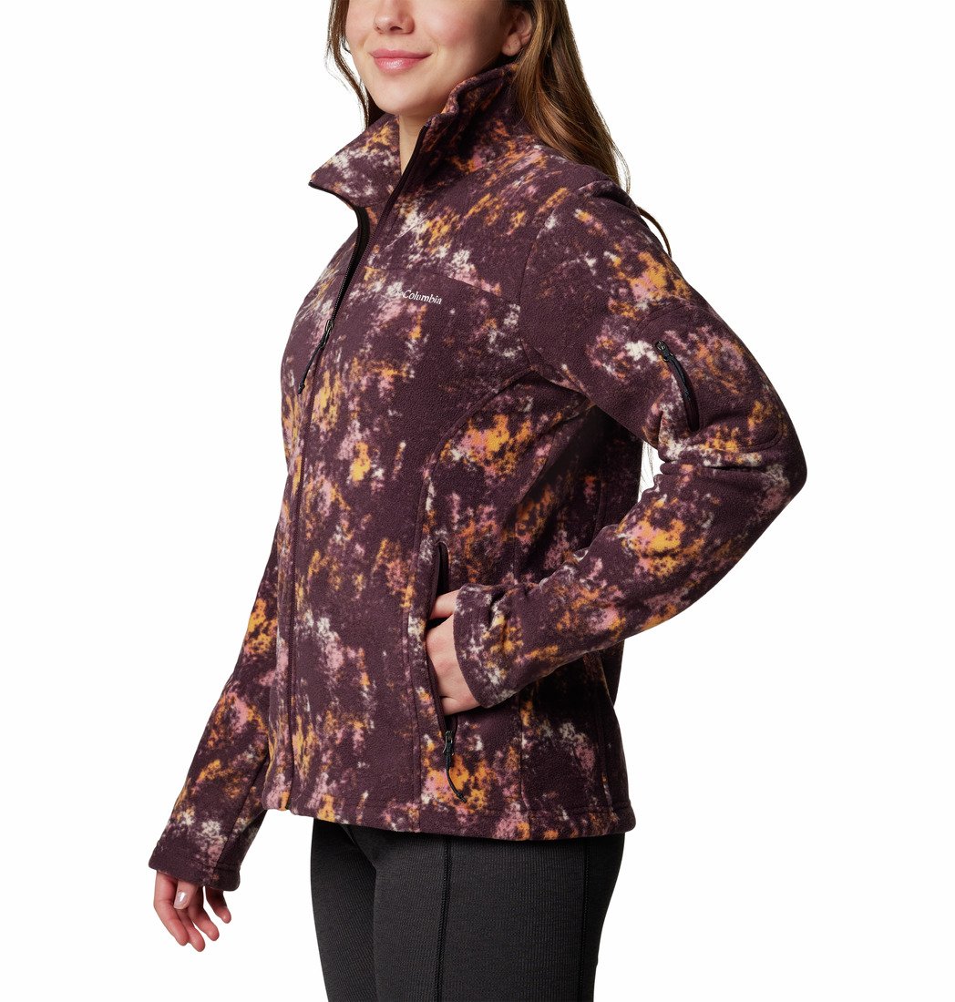 Mikina Columbia Fast Trek™ Printed Jkt W - fialová