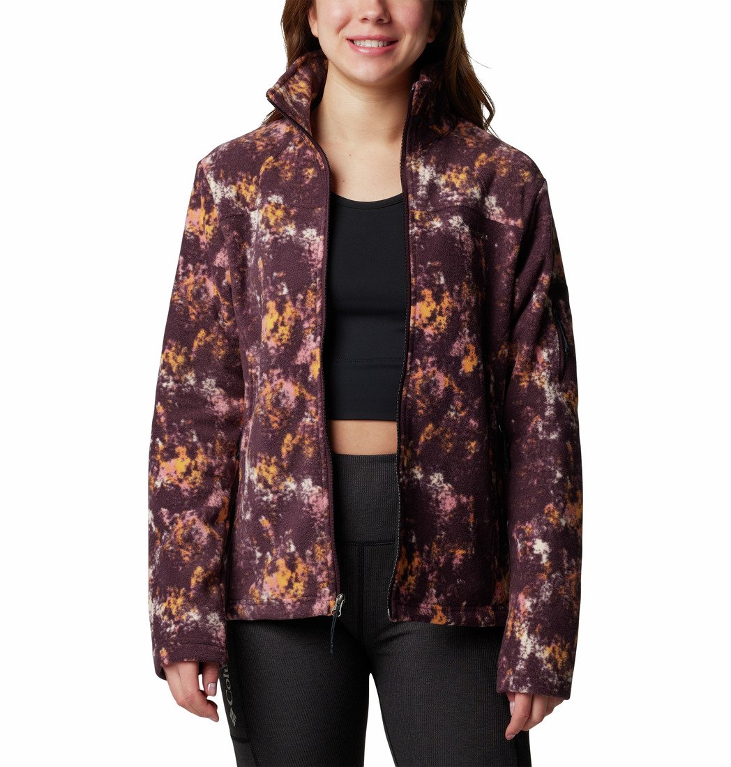 Mikina Columbia Fast Trek™ Printed Jkt W - fialová