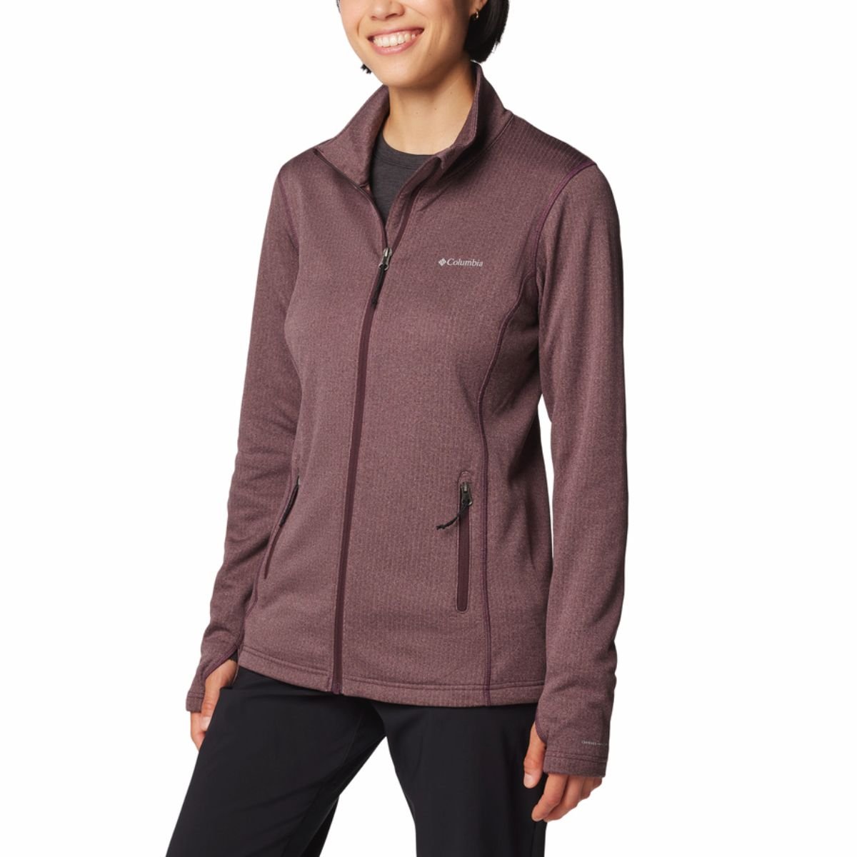 Mikina Columbia Park View™ Grid Fleece Full Zip W - hnedá