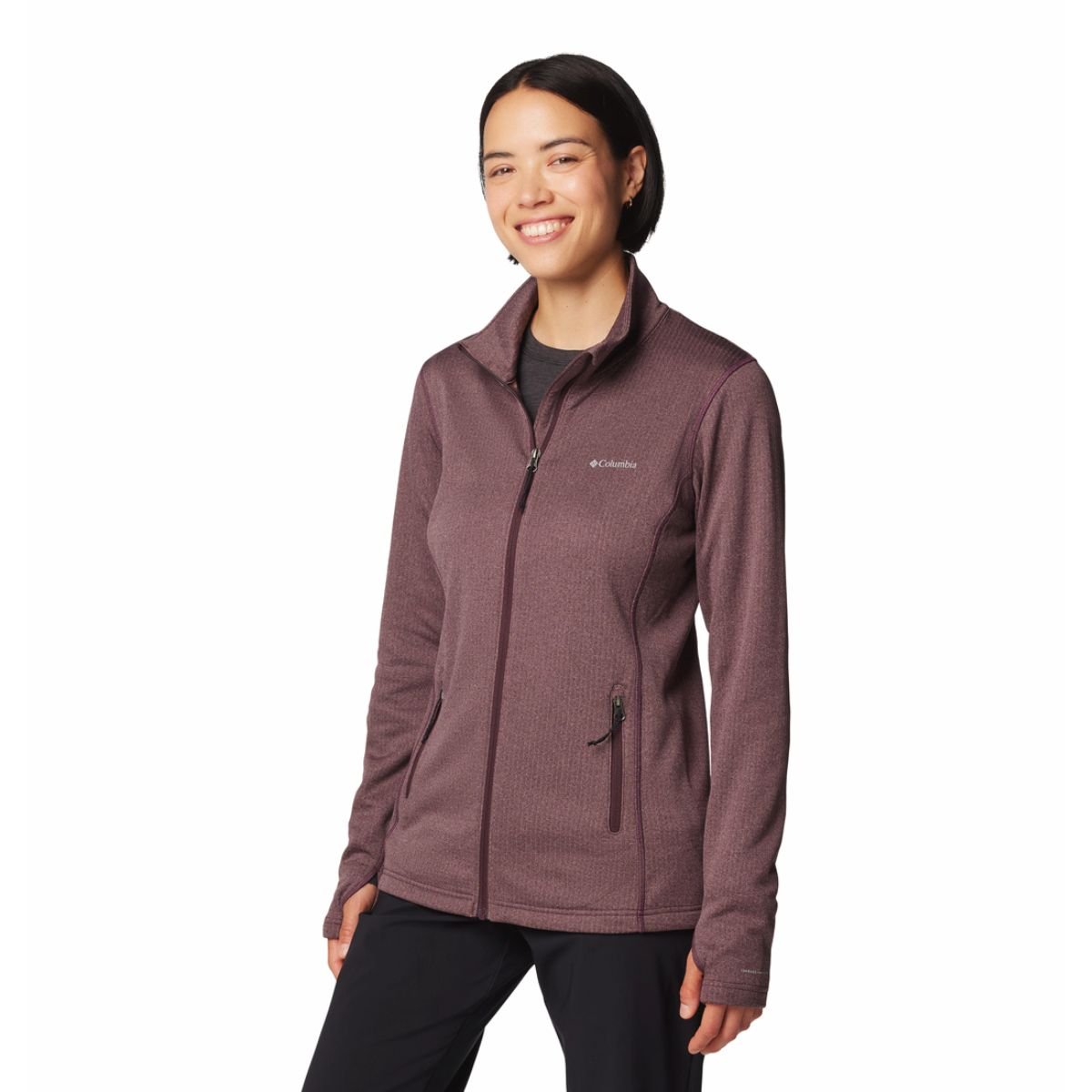 Mikina Columbia Park View™ Grid Fleece Full Zip W - hnědá