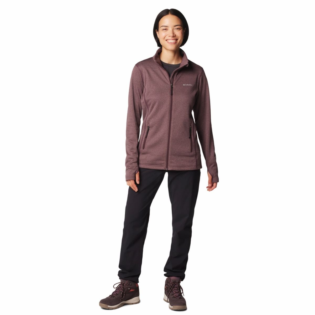 Mikina Columbia Park View™ Grid Fleece Full Zip W - hnedá