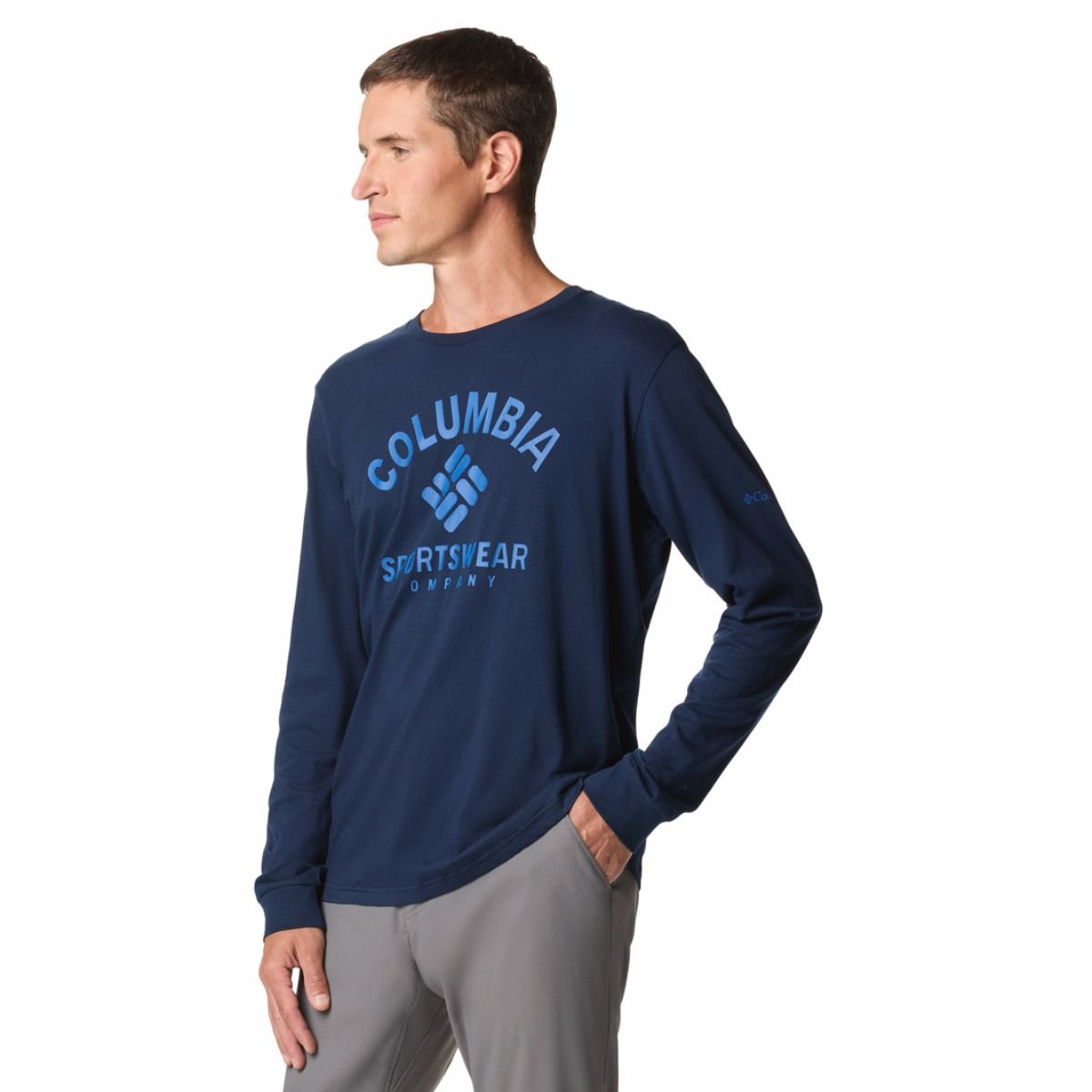 Футболка Columbia Rockaway River™ Graphic LS Tee M - синій