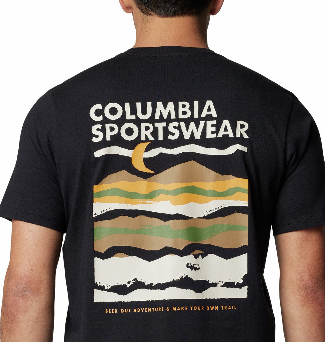 Футболка Columbia Explorers Canyon™ Back SS Tee M - чорна