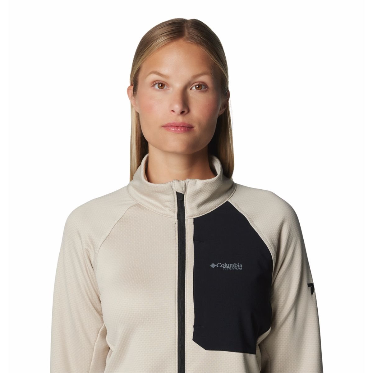 Mikina Columbia Triple Canyon™ Grid Fleece FZ W - béžová/čierna