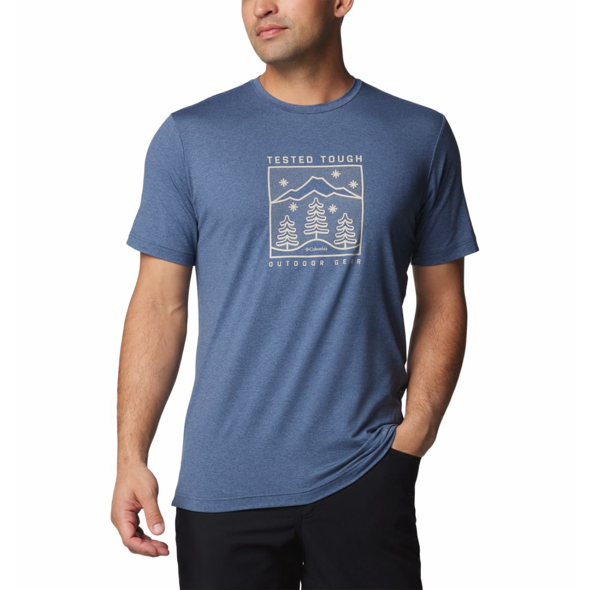 Футболка Columbia Kwick Hike™ Graphic SS Tee M - синій