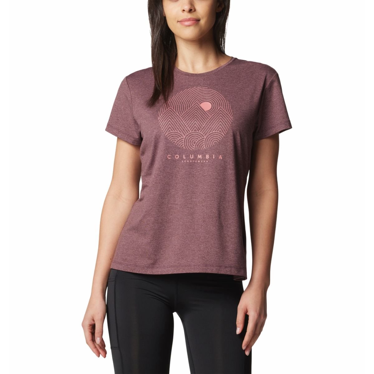 Футболка Columbia Sloan Ridge™ Graphic SS Tee W - коричневий