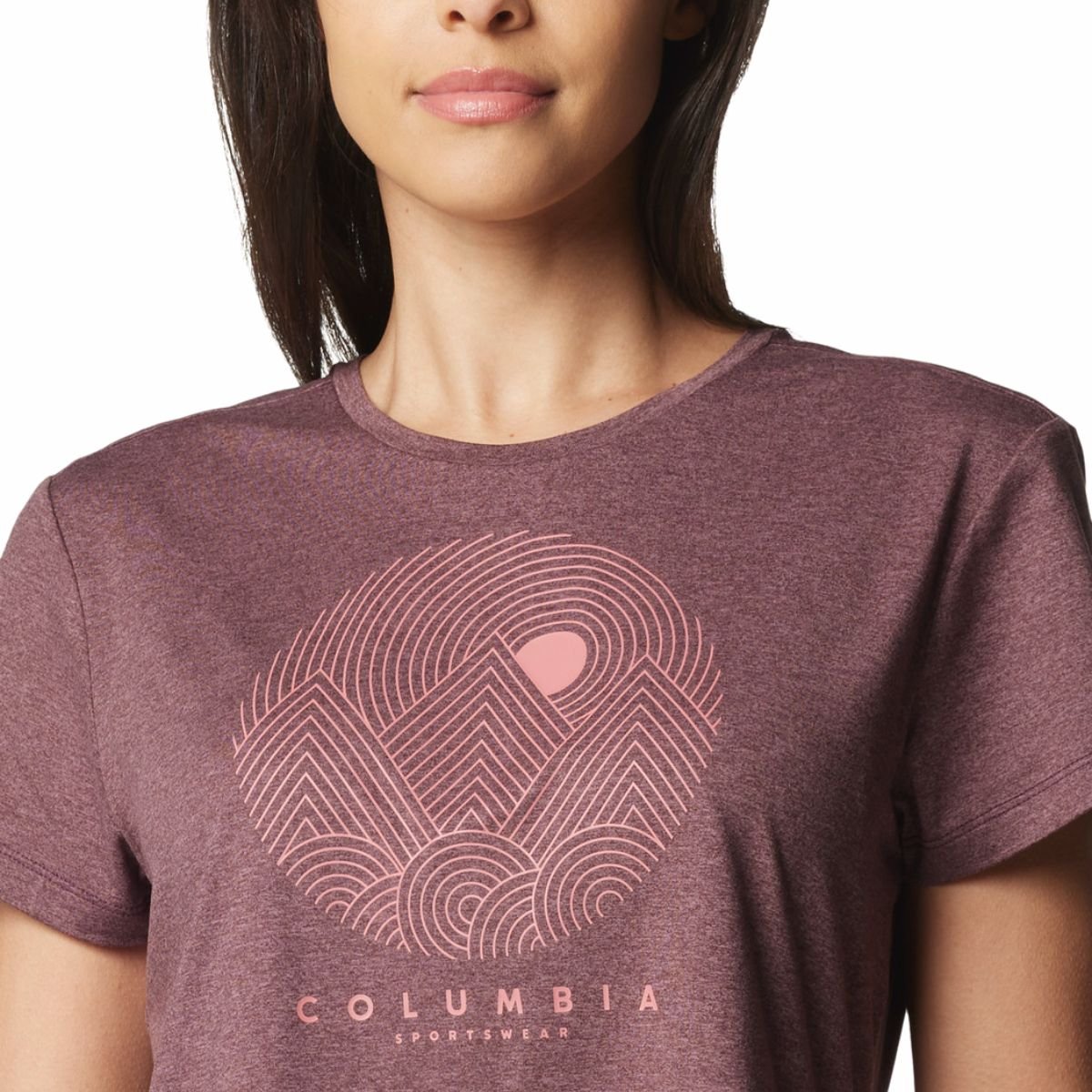 Футболка Columbia Sloan Ridge™ Graphic SS Tee W - коричневий