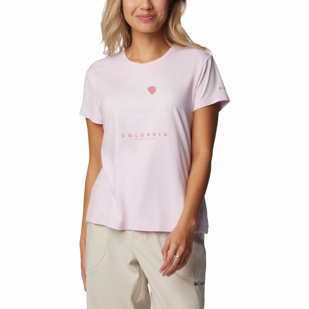 Футболка Columbia Sloan Ridge™ Graphic SS Tee W - рожевий