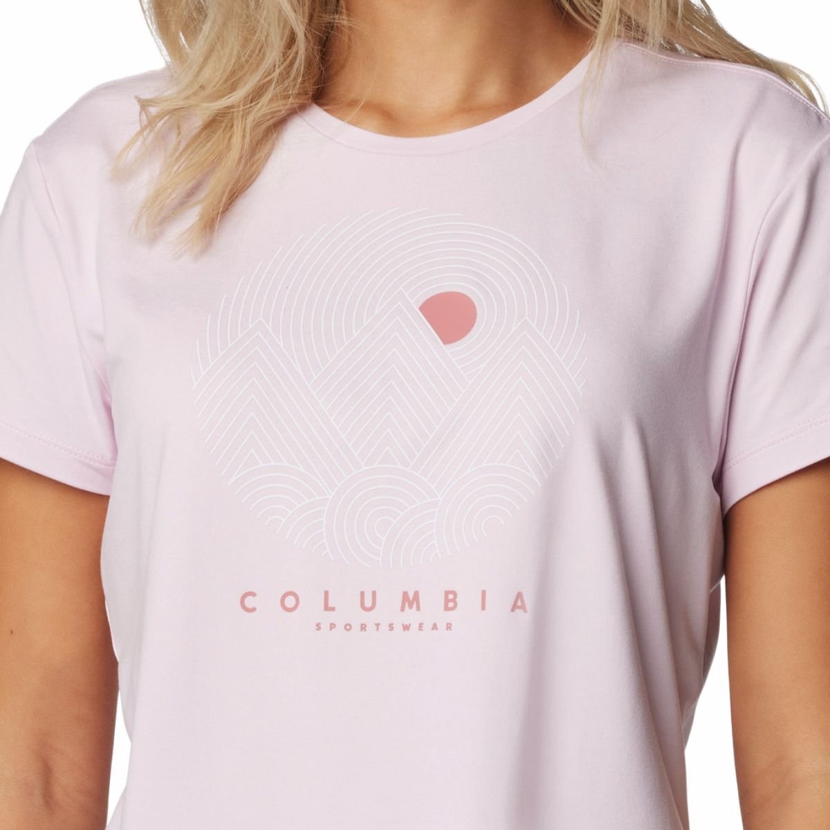 Футболка Columbia Sloan Ridge™ Graphic SS Tee W - рожевий