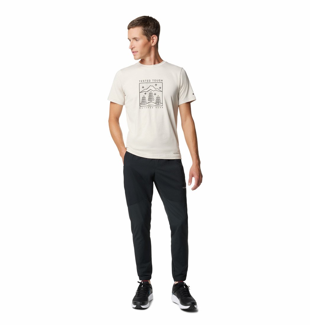 Футболка Columbia Kwick Hike™ Graphic SS Tee M - бежевий