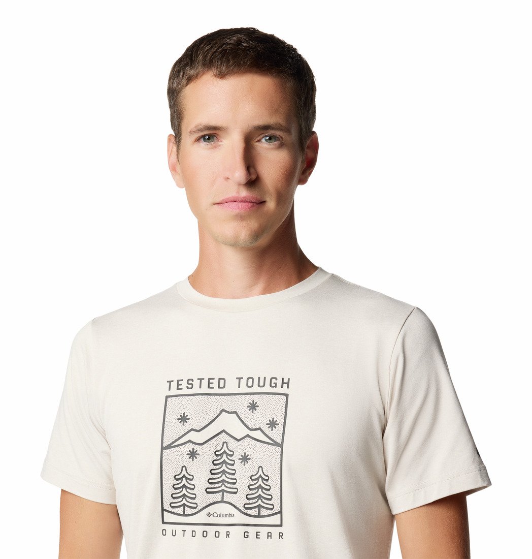 Tričko Columbia Kwick Hike™ Graphic SS Tee M - béžová