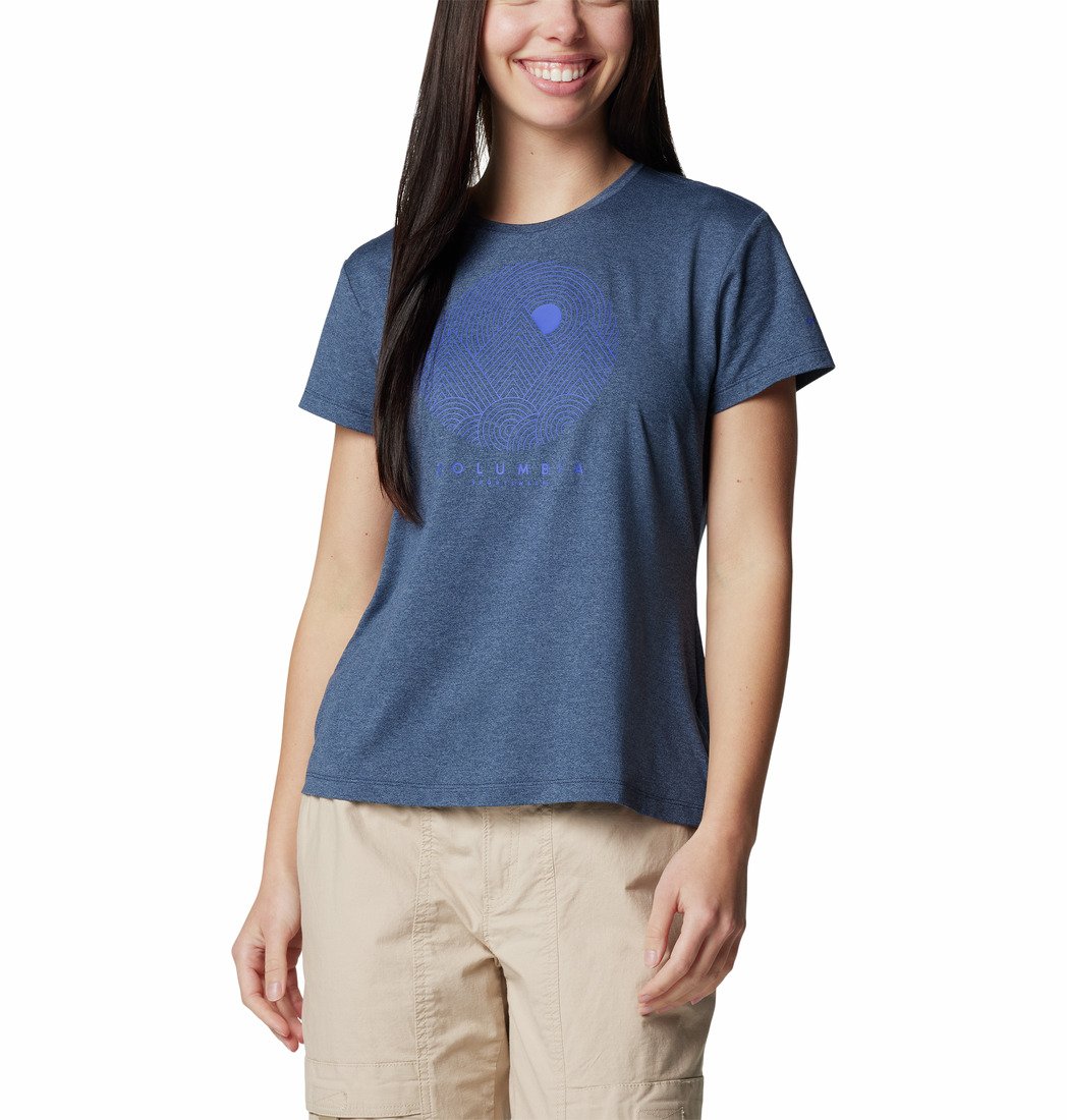 Футболка Columbia Sloan Ridge™ Graphic SS Tee W - синій