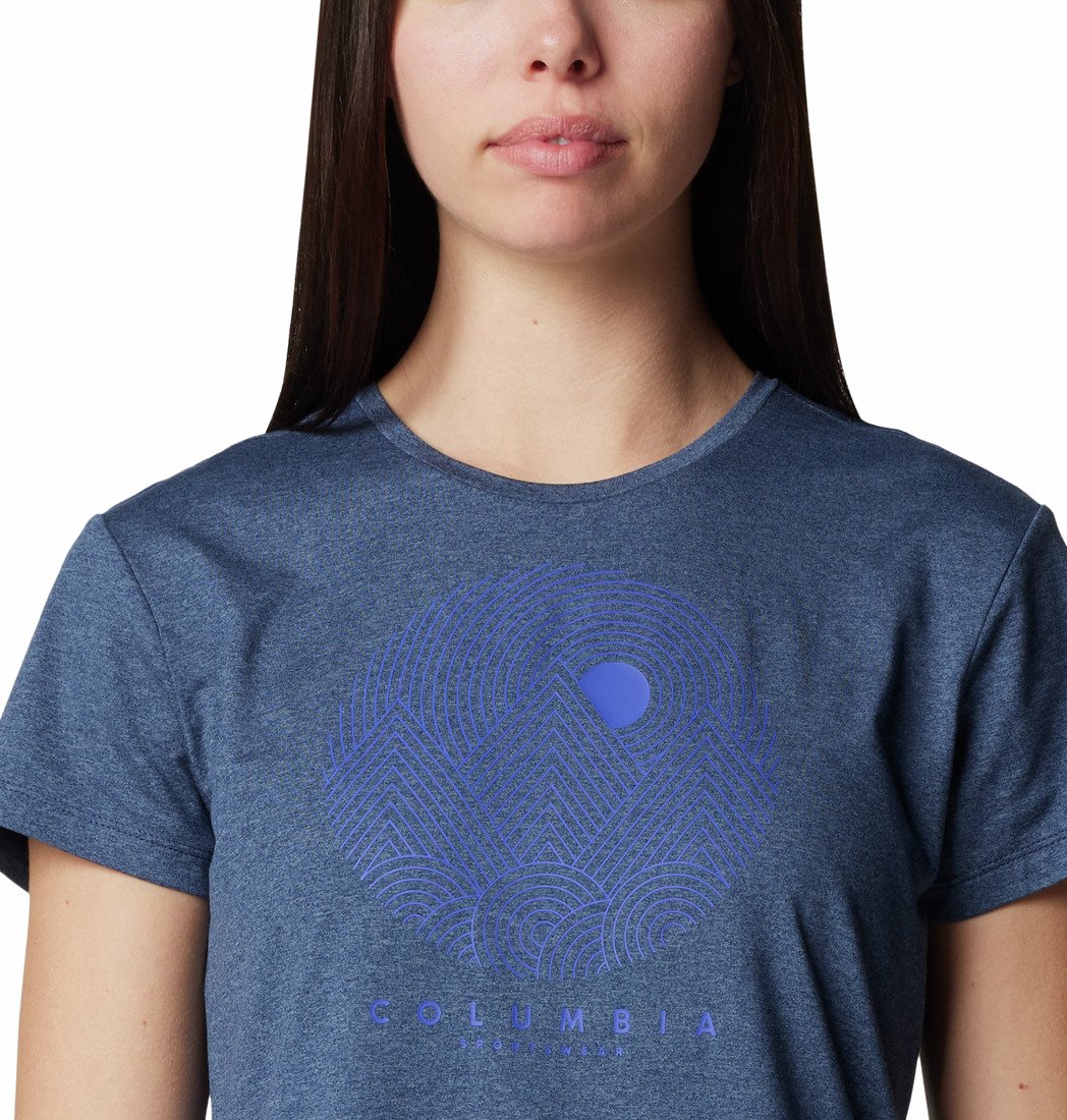 Футболка Columbia Sloan Ridge™ Graphic SS Tee W - синій