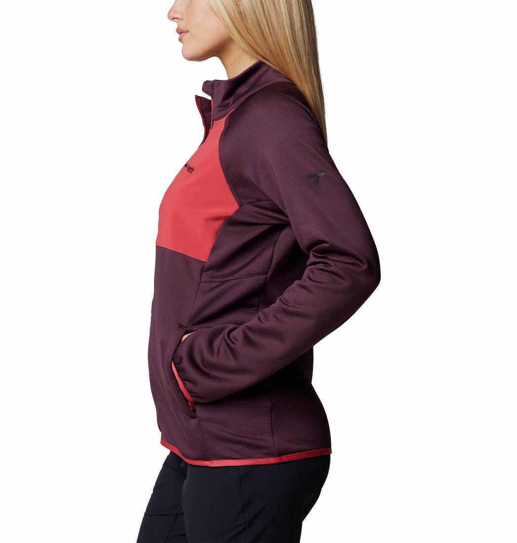 Mikina Columbia Triple Canyon™ Grid Fleece FZ W - fialová