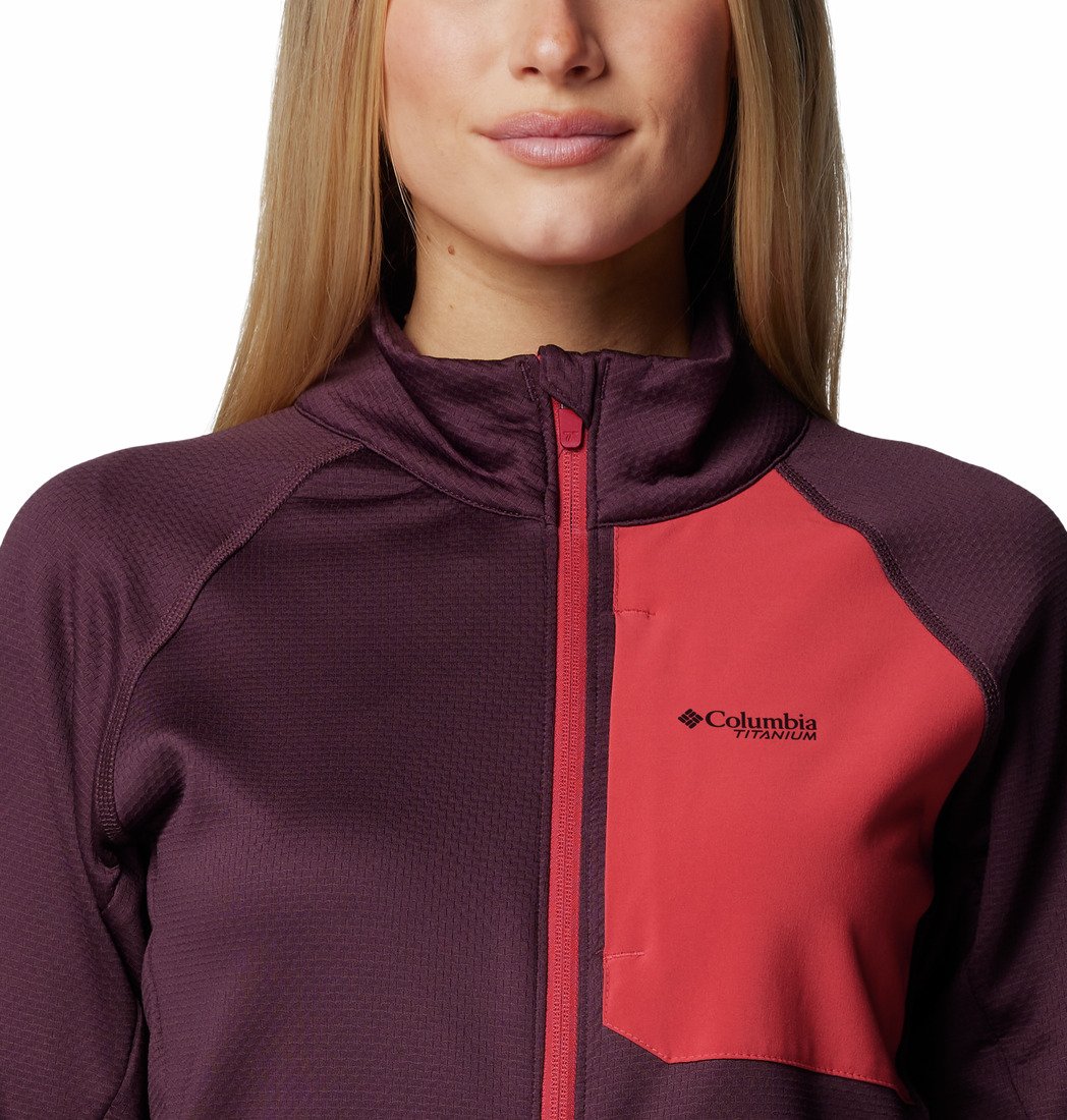 Mikina Columbia Triple Canyon™ Grid Fleece FZ W - fialová