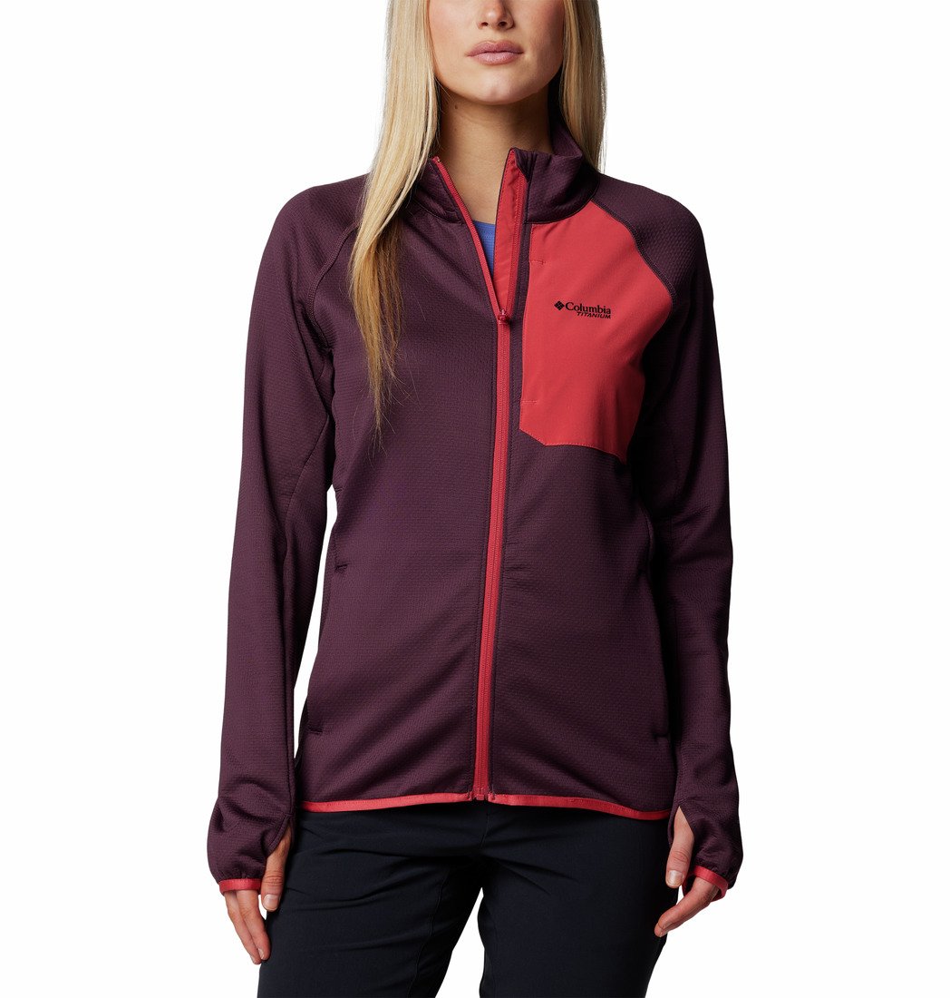 Mikina Columbia Triple Canyon™ Grid Fleece FZ W - fialová