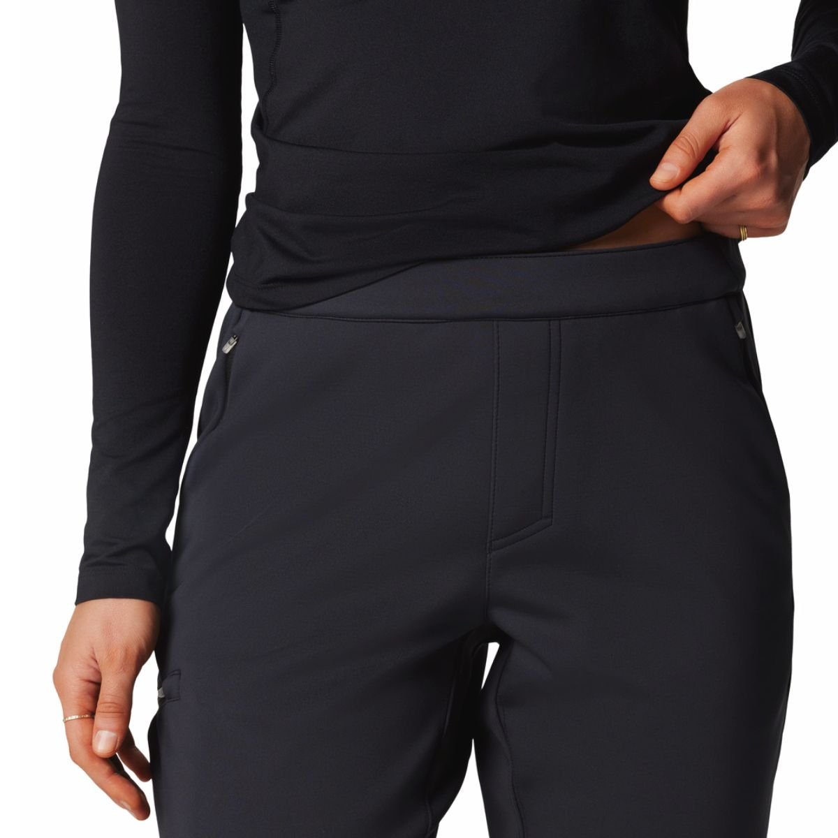 Nohavice Columbia Vast Canyon™ High-Rise Softshell Pant W - čierna (štandardná dĺžka)