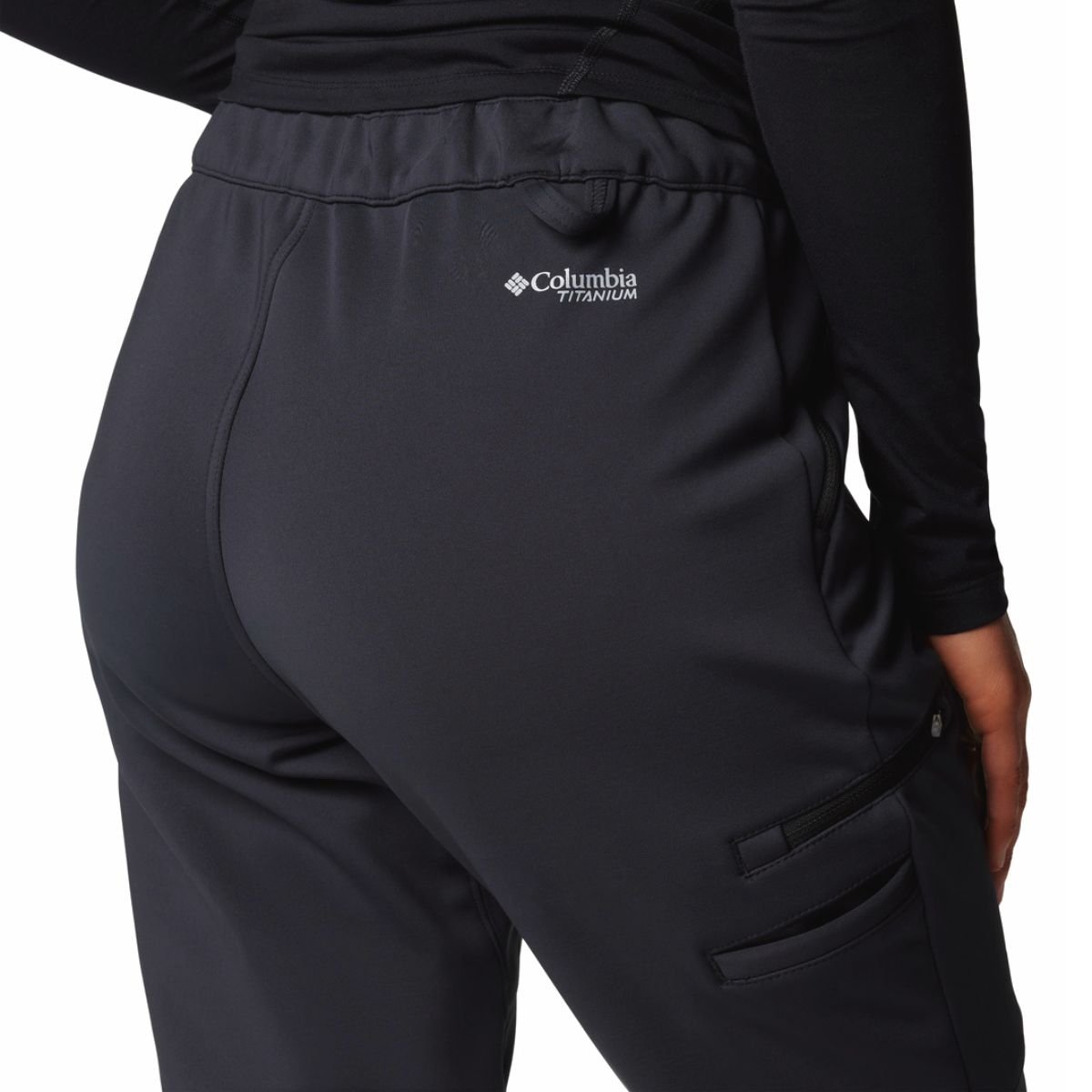 Nohavice Columbia Vast Canyon™ High-Rise Softshell Pant W - čierna (štandardná dĺžka)