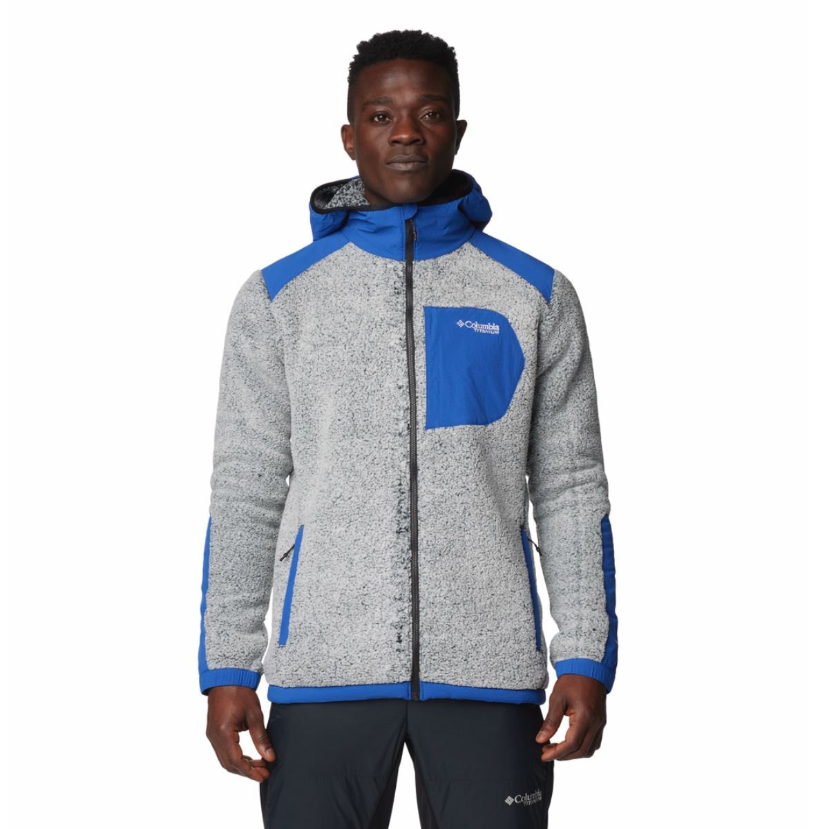 Bunda Columbia Arctic Crest™ Sherpa Full Zip Jacket M - modrá/sivá