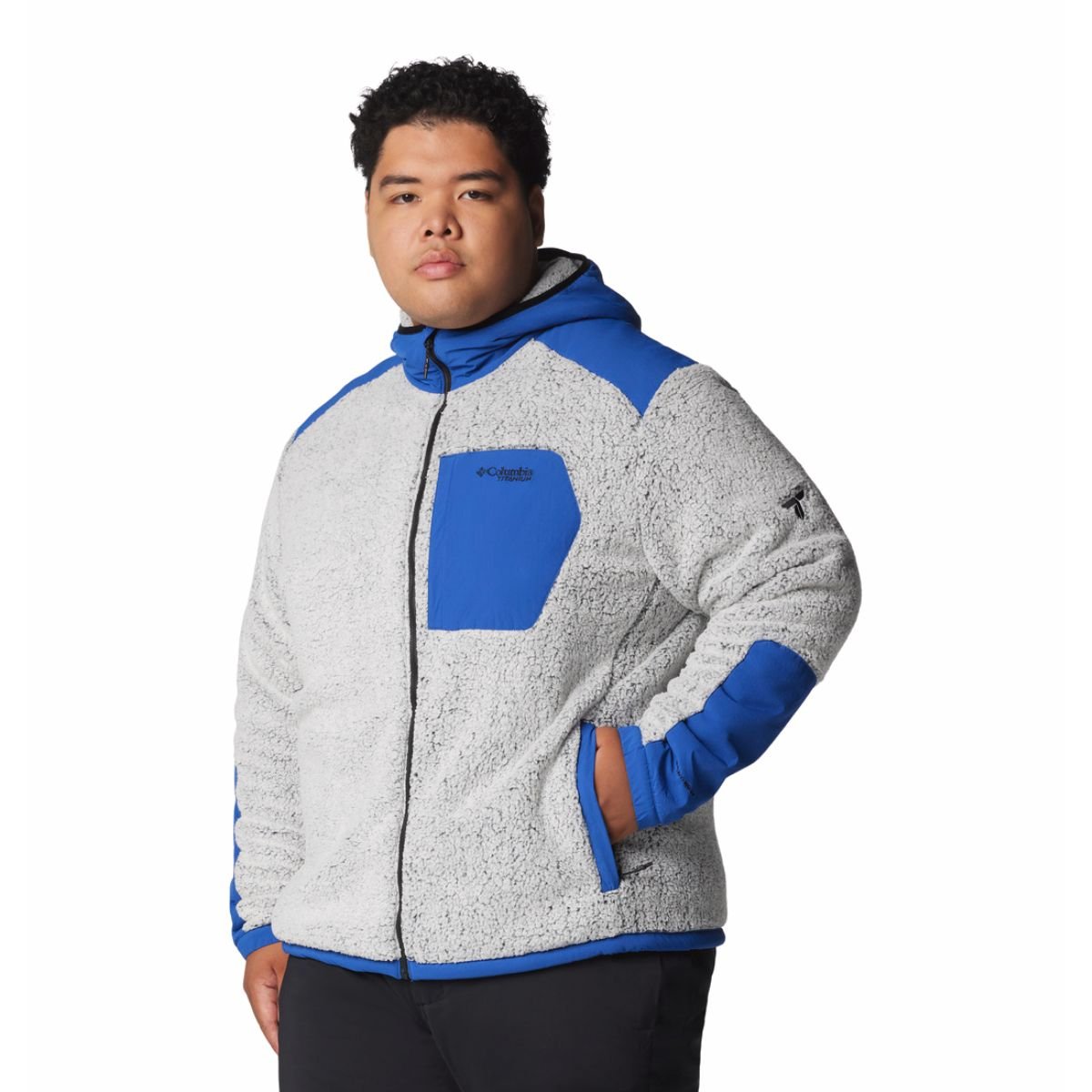 Bunda Columbia Arctic Crest™ Sherpa Full Zip Jacket M - modrá/sivá